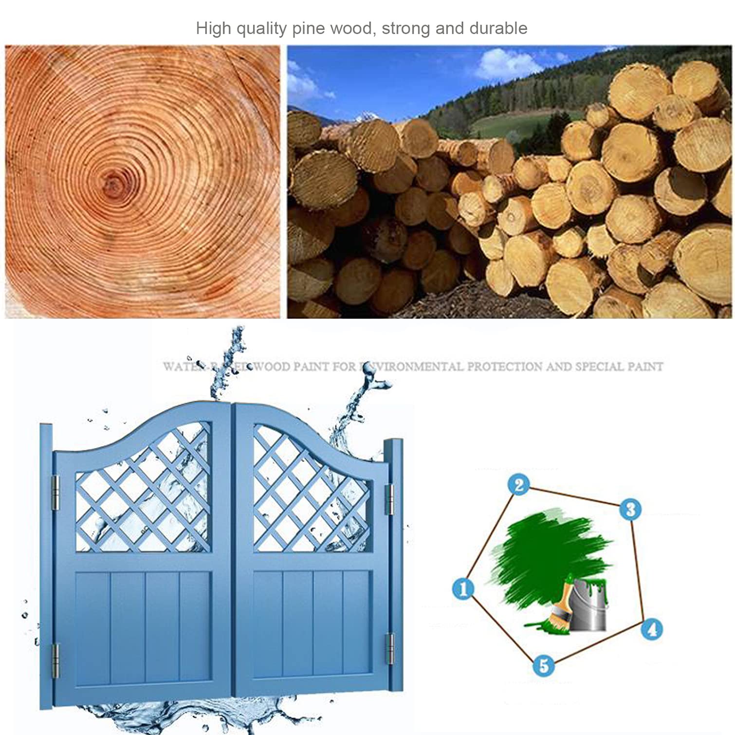Home Essentials, drzwi wahadłowe do baru, pubu i saloonu w stylu zachodnim - drzwi wahadłowe do kawiarni z litego drewna z łukowym blatem, wykonane rę