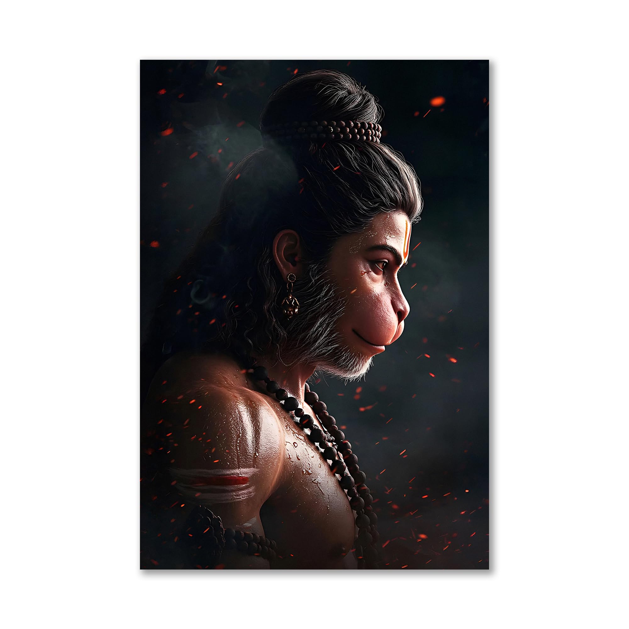 Lord Hanuman Poster - Bajrangbali Art -18 Lord Hanuman Poster - Bajrangbali Art -18