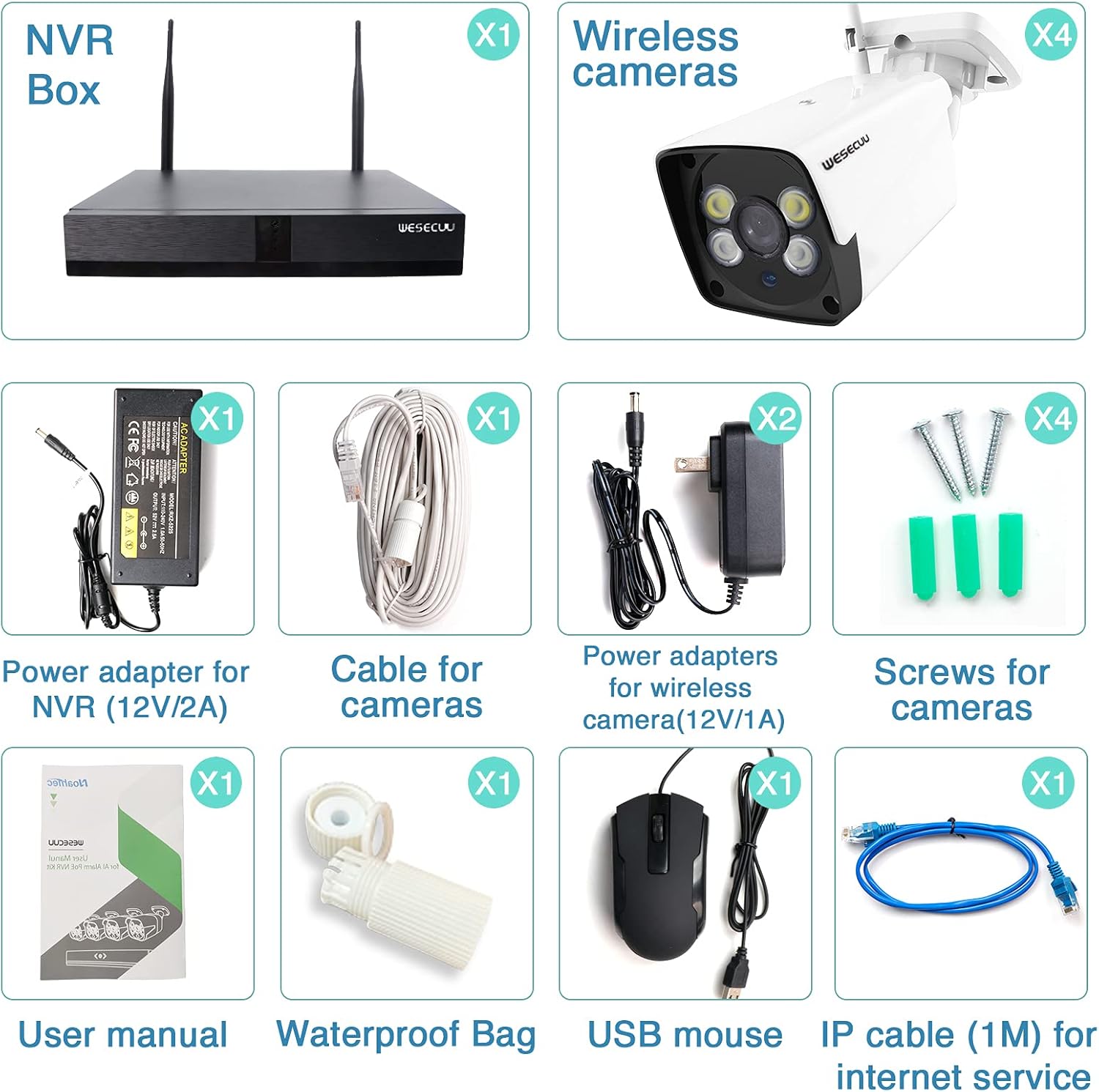 Amаzоn Crаzу 🔥 Dеаlѕ Wireless Security Camera, 8CH 5MP NVR, 4 Wireless Security Cameras Outdoor, WESECUU Security Camera System Human Detection, Floodlight, Color Night Vision, Audio, WiFi IP Surveillance, No Hard Drive Onе-Dау Sаlе: Uр tо 60% оƒƒ Wireless Security Camera, 8CH 5MP NVR, 4 Wireless Security Cameras Outdoor, WESECUU Security Camera System Human Detection, Floodlight, Color Night Vision, Audio, WiFi IP Surveillance, No Hard Drive