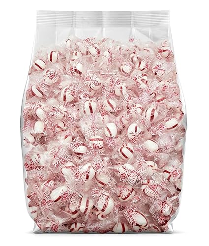 Bobs Sweet Stripes - Caramelo de menta suave a granel envuelto individualmente, caramelos de menta de invierno, caramelos de menta a granel para