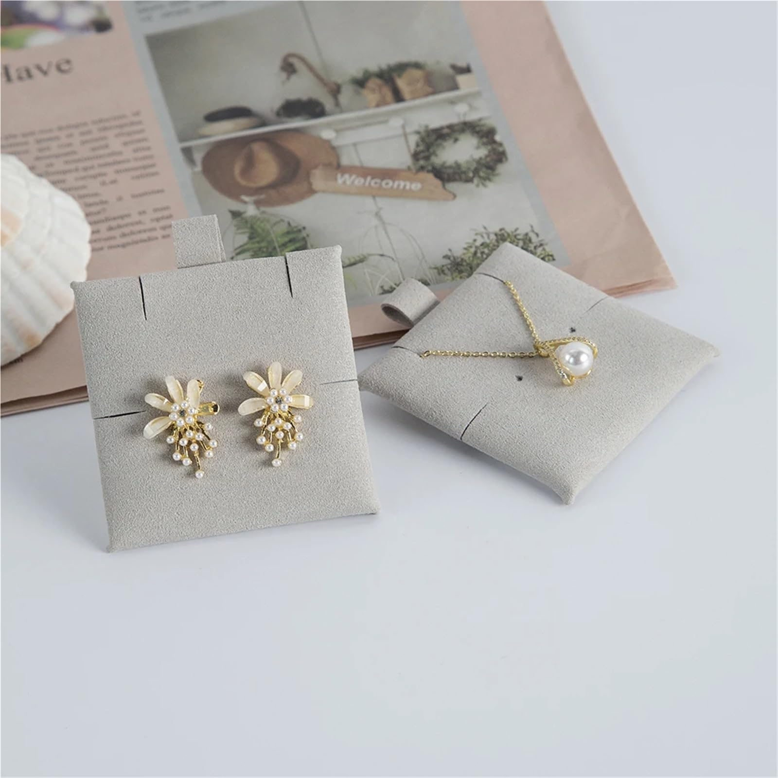 Cartes d'affichage de bijoux Kraft
