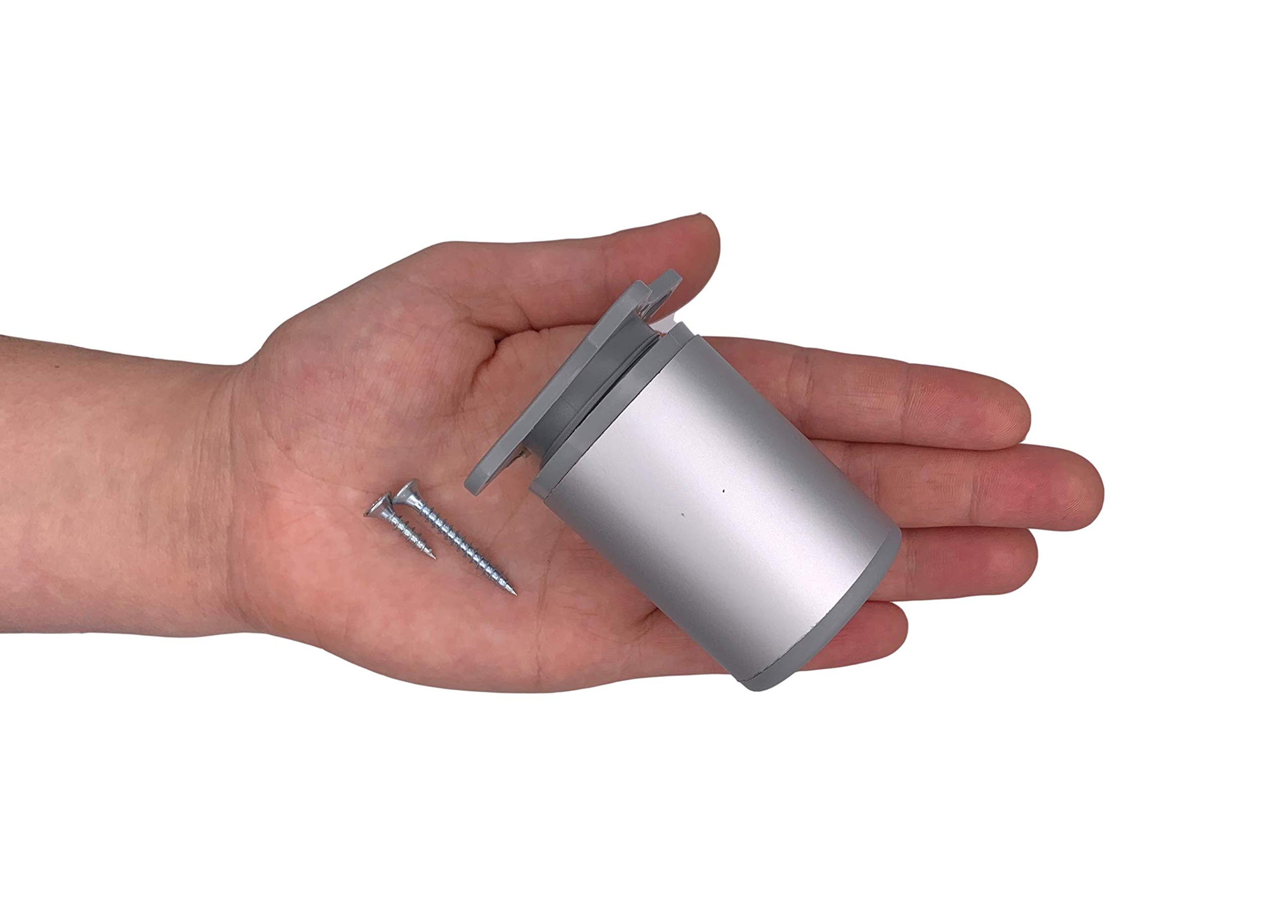 thumbnail: Set Van 8 Stuks) In Hoogte Verstelbare Meubelpoten Rond, Materiaal: Kunststof, Aluminium. Schroeven Inbegrepen (8, 10 Cm Hoogte