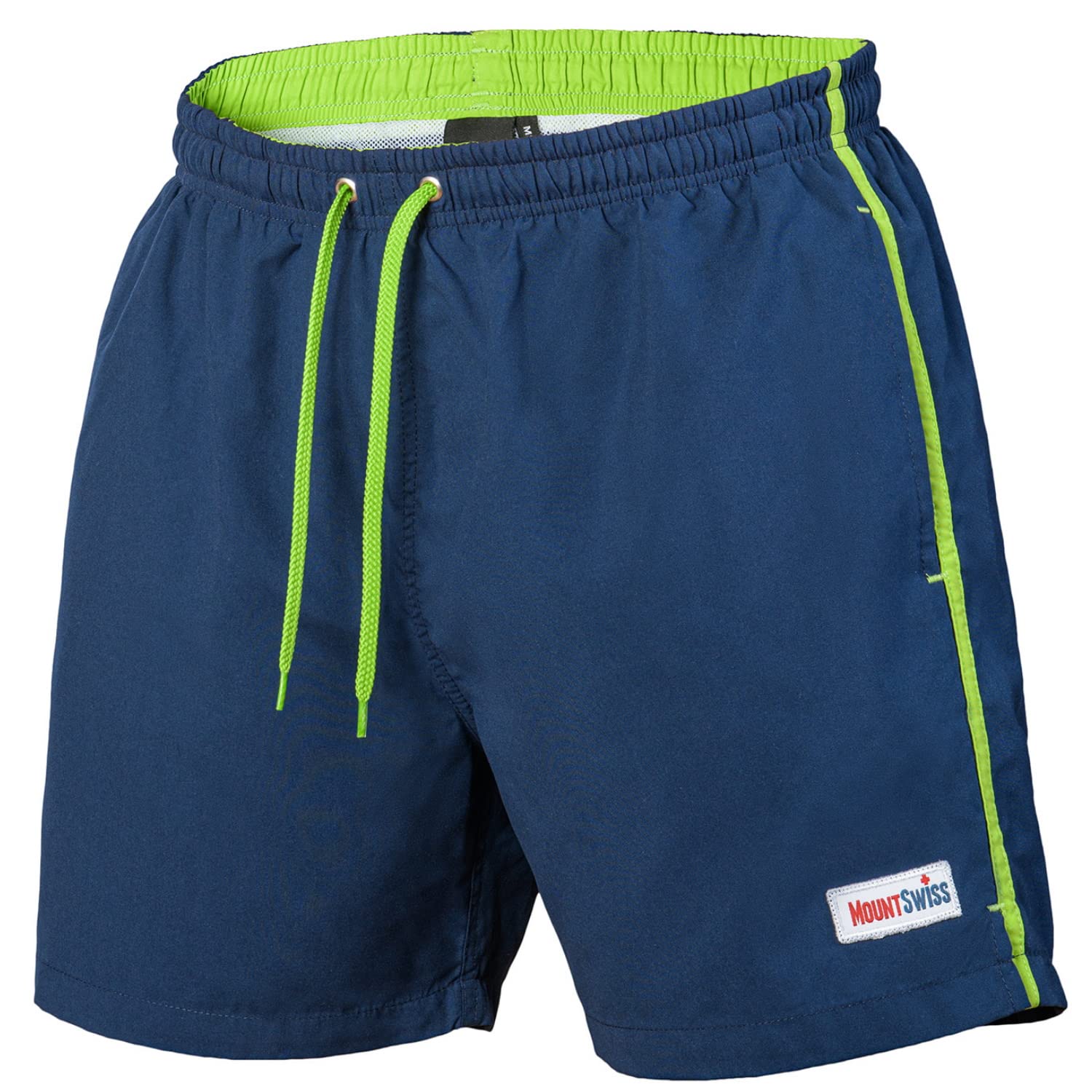 Mount Swiss Dario Men's Swimming Trunks with Side Pockets and Back Pocket, Fashionable Men's Shorts, Swimming, Leisure, Water Sports, Comfortable Swimming Shorts in Many Colours, Sizes S - 6XL
