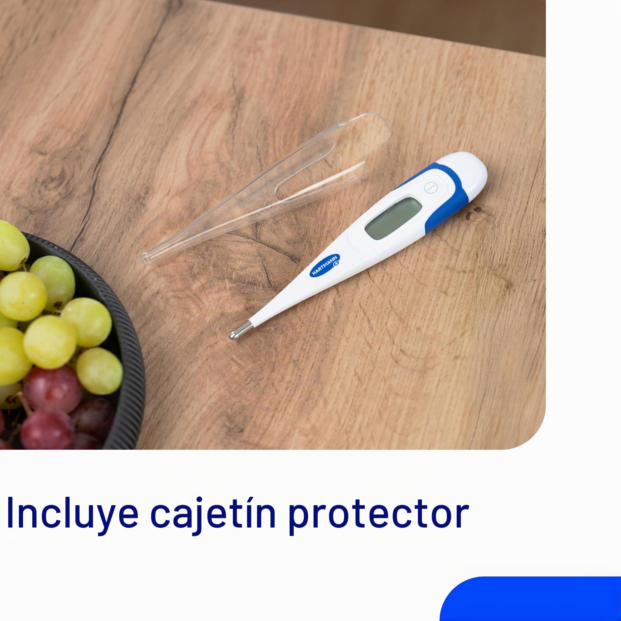 Thermoval® Rapid Termómetro médico rápido y electrónico para medir la temperatura de niños, bebés y adultos