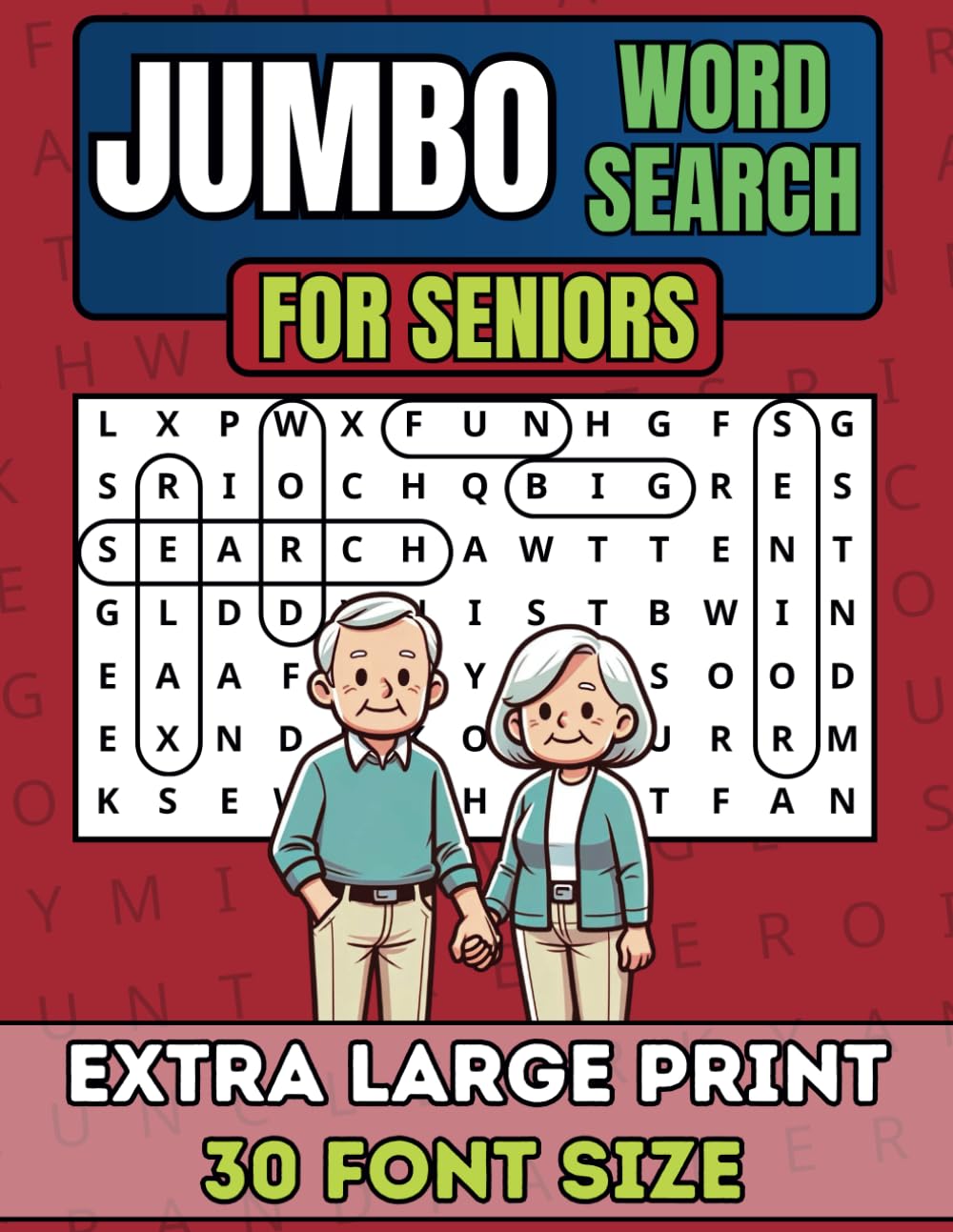Jumbo Word Search For Seniors: Extra Large Print Word Search Book For ...