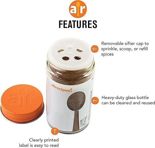 Miniatura 2 de Allrecipes Esenciales para barbacoa (filete canadiense, barbacoa de Kansas City, hamburguesa definitiva) en tarros de vidrio con tapas extraíbles