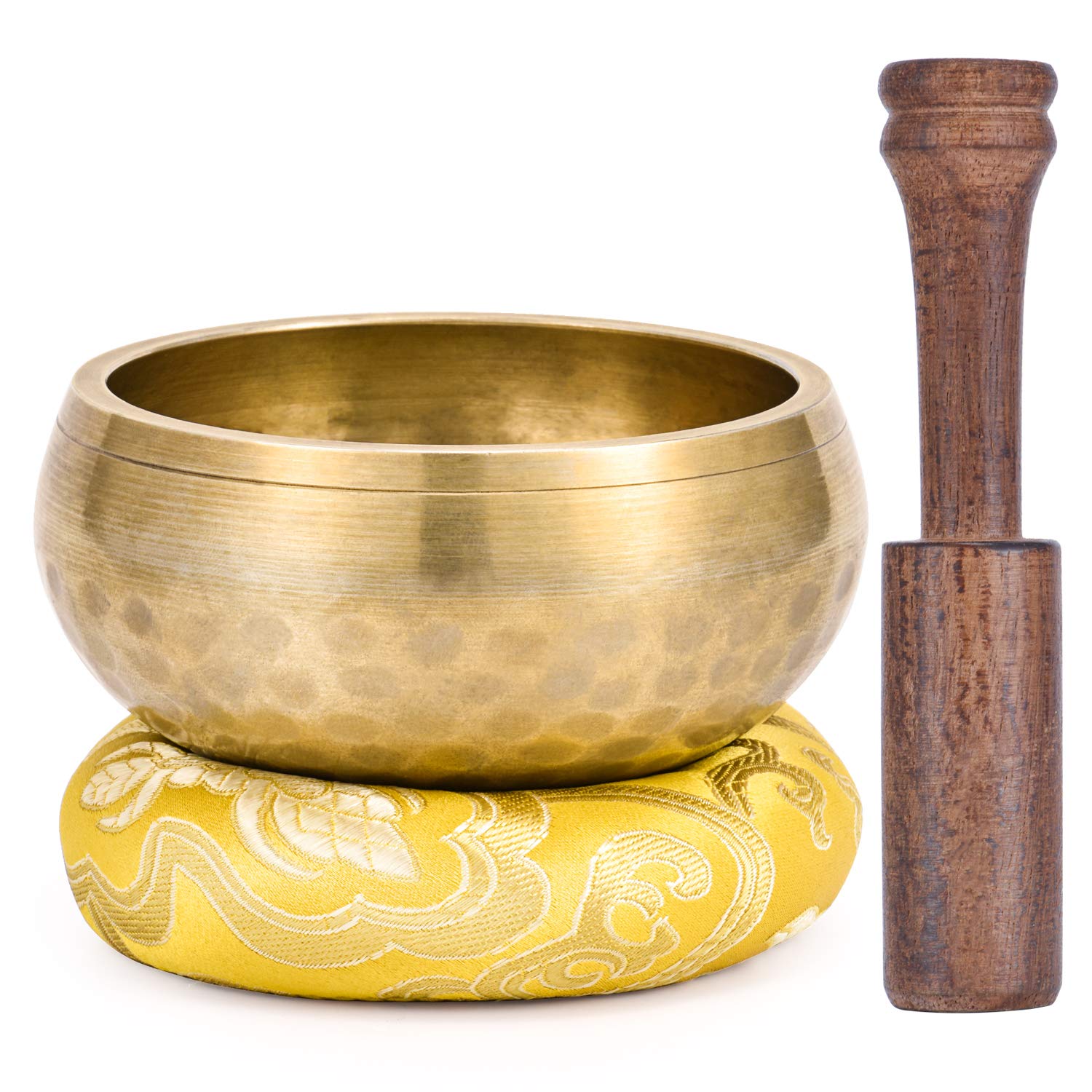 Singing Bowl, NASUM Tibetan Singing Bowl Set Hand Hammered Meditation Music Bowl (10.5cm)