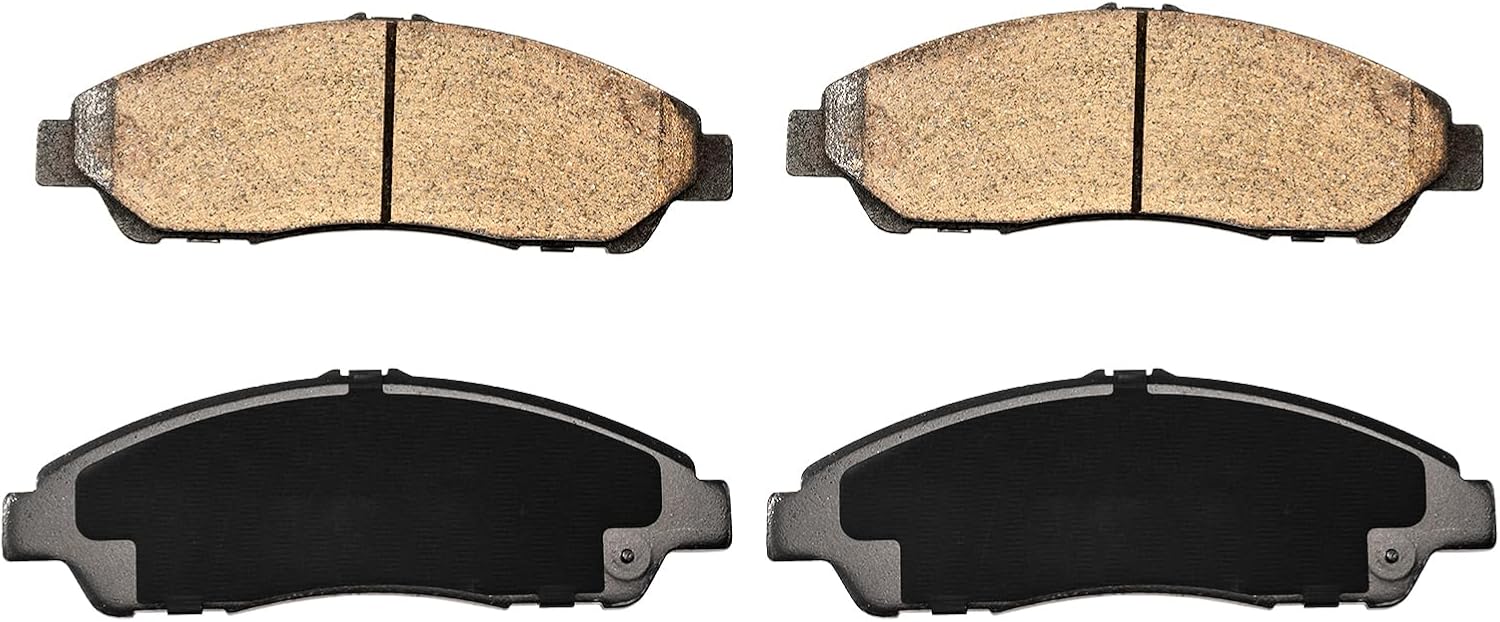 KAX D1280 Front Brake Pads Compatible with Honda Pilot 2009-2015, Acura MDX 2007-2013, Acura RLX 2016-2018, Acura ZDX 2010-2013, Acura RLX 2014 3.5L, Automotive Replacement Brake Kit