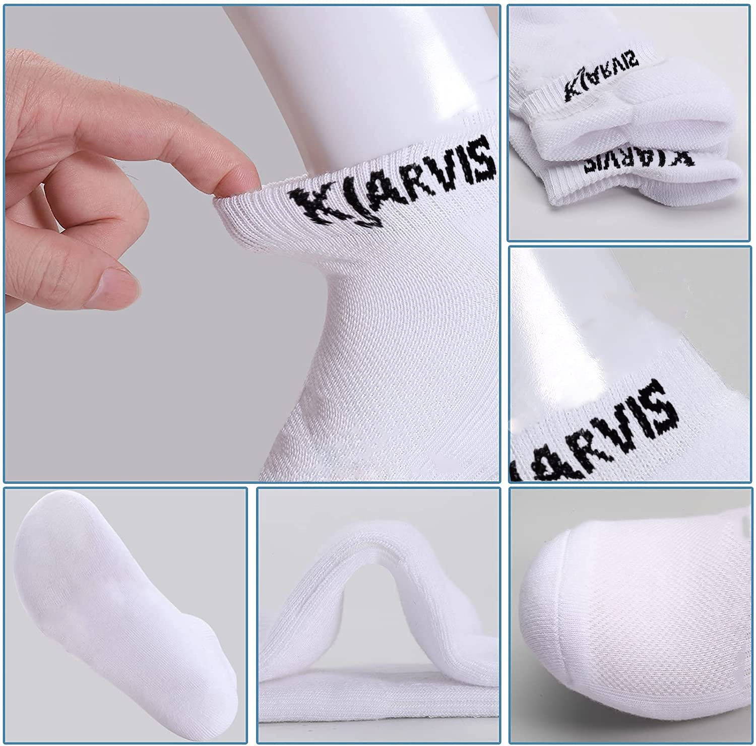 XJARVIS Ankle Length Socks for Men and Women 5 Pair White Unisex Cotton Socks | Breathable, Soft & Comfortable Regular Length Odour Free - Free Size 2