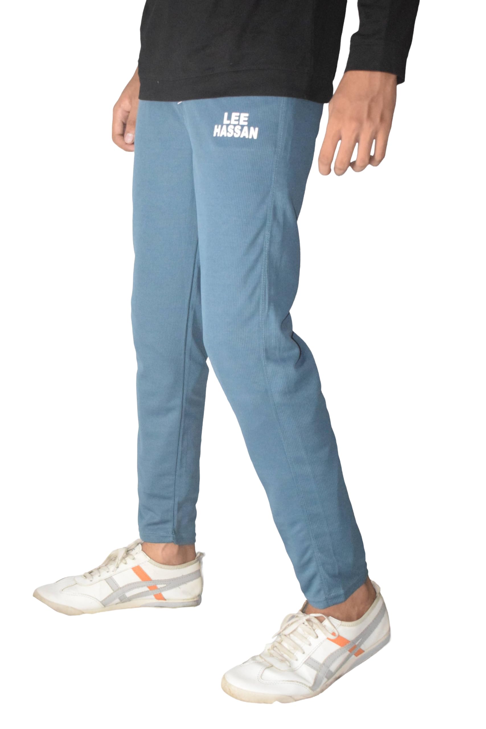 Lee Men's Track Pants, Beige, Slim Fit, Corduroy, Mid Rise, Stretchable in beige