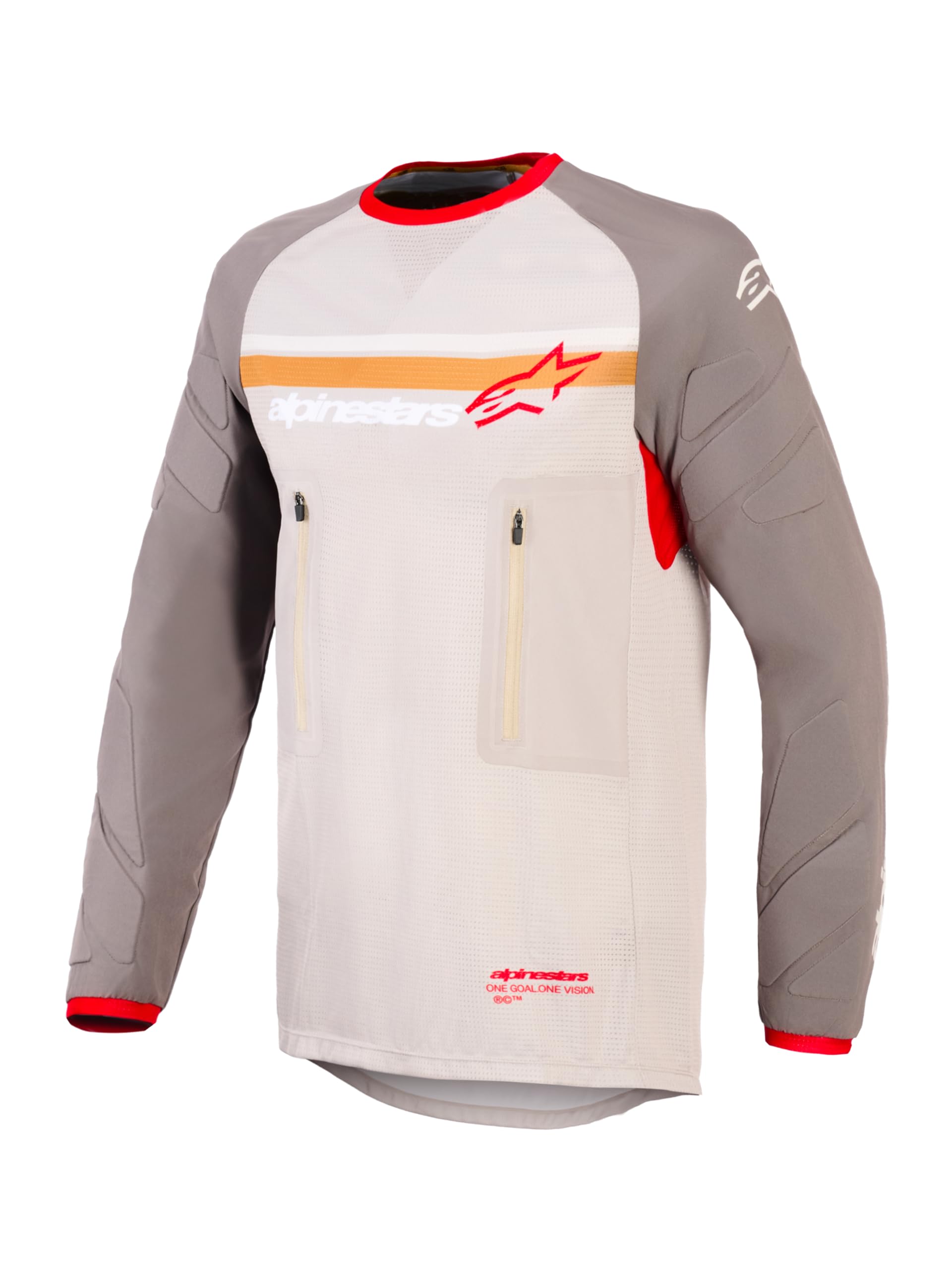 Alpinestars Maxdura Dual Maglia Motocross, grigio/marrone, L