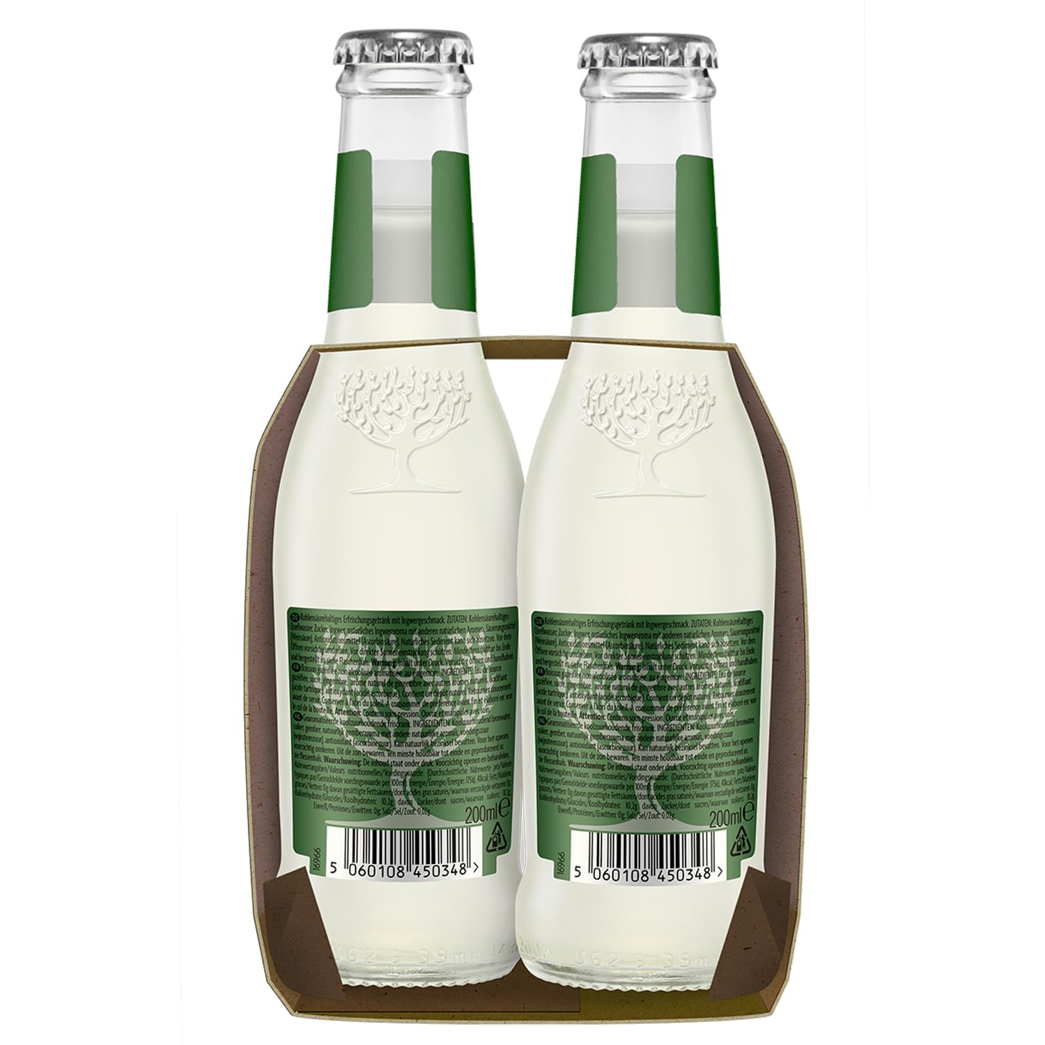 Fever-Tree Ginger Beer 4 x 200 ml (Pack of 6, Total 24 Bottles)