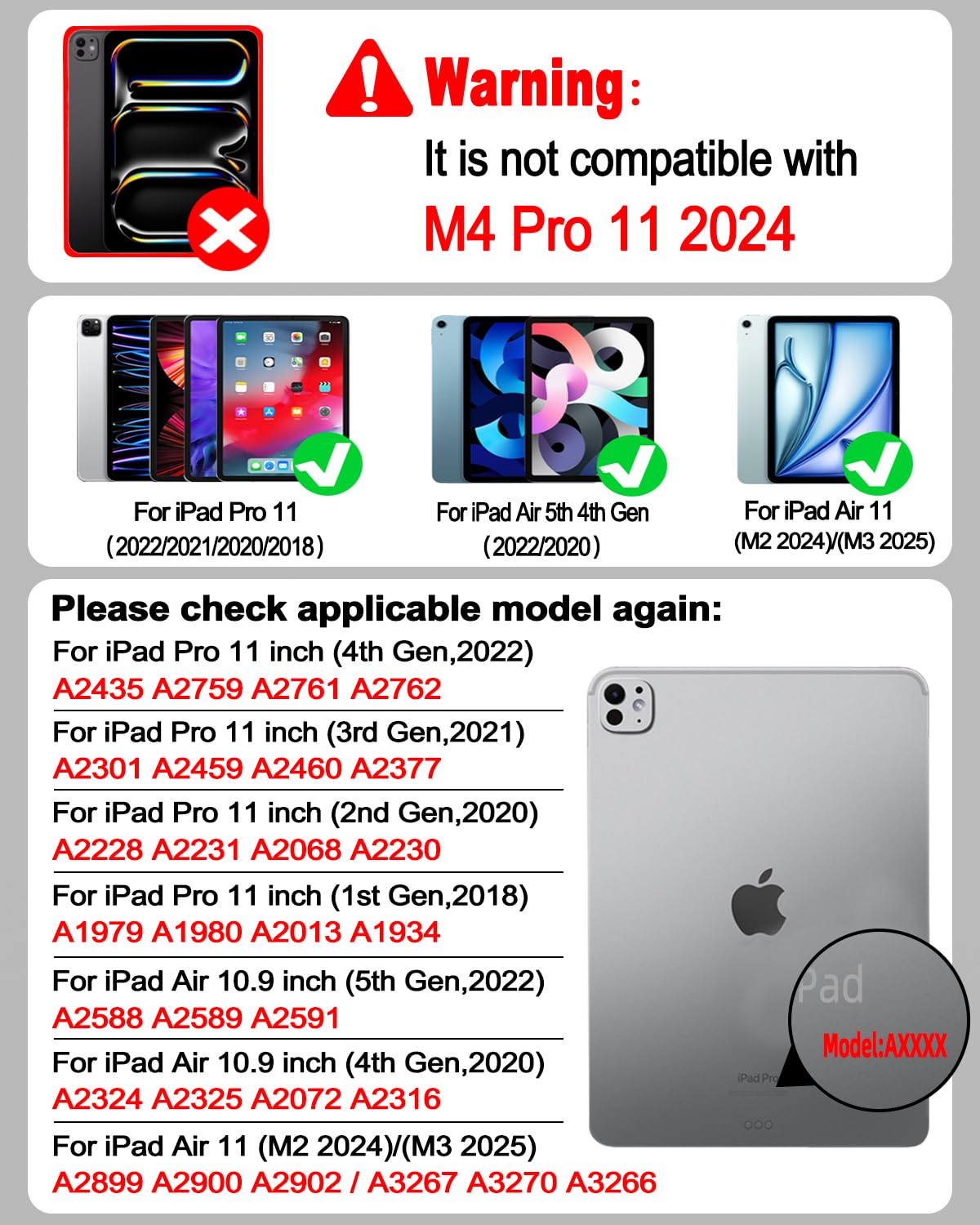 TabletKeyer Magic for iPad Air 11-inch M3 M2 Case with Keyboard Air 10.9