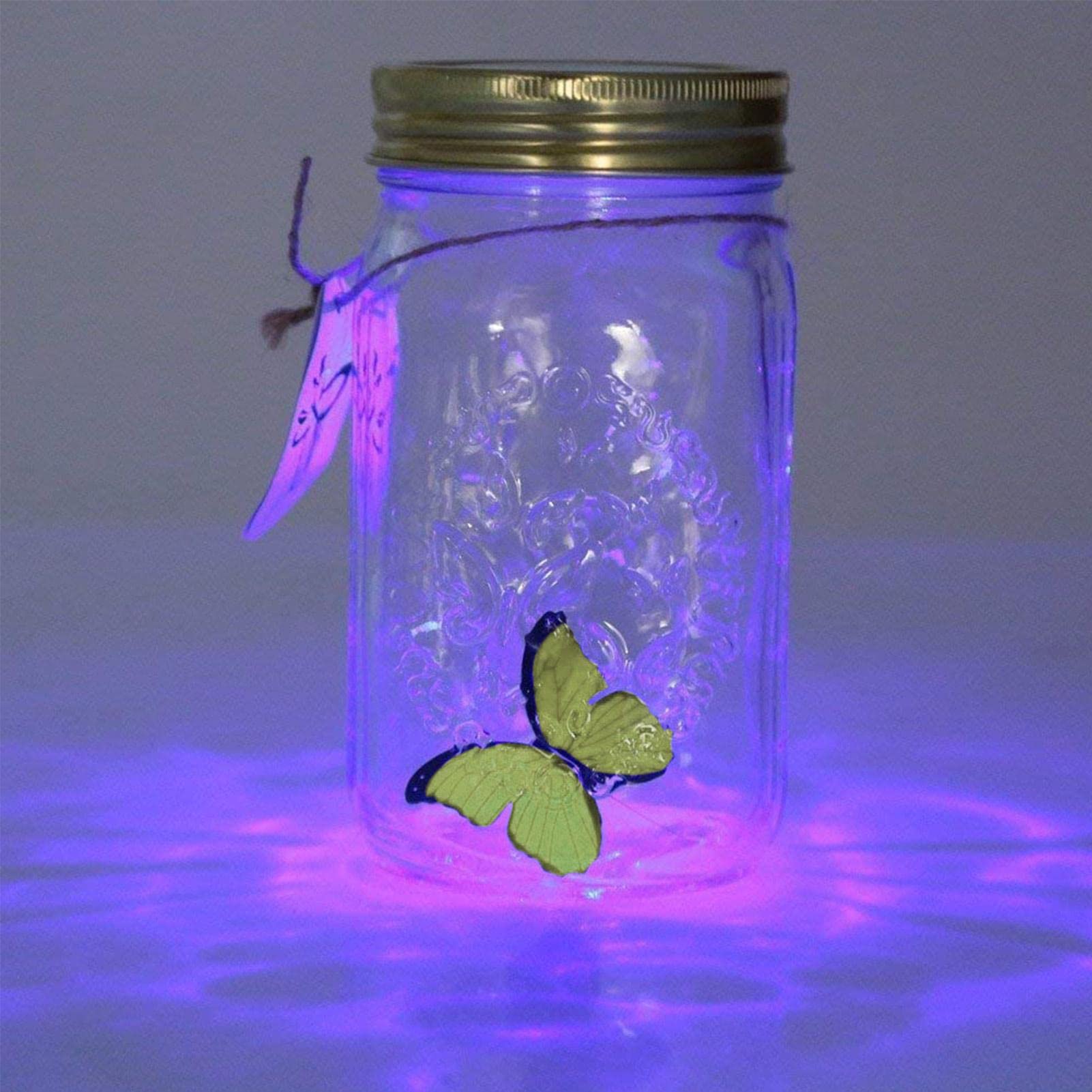 Generisch Butterfly Collection Jar – dekoracyjne oświetlenie domu