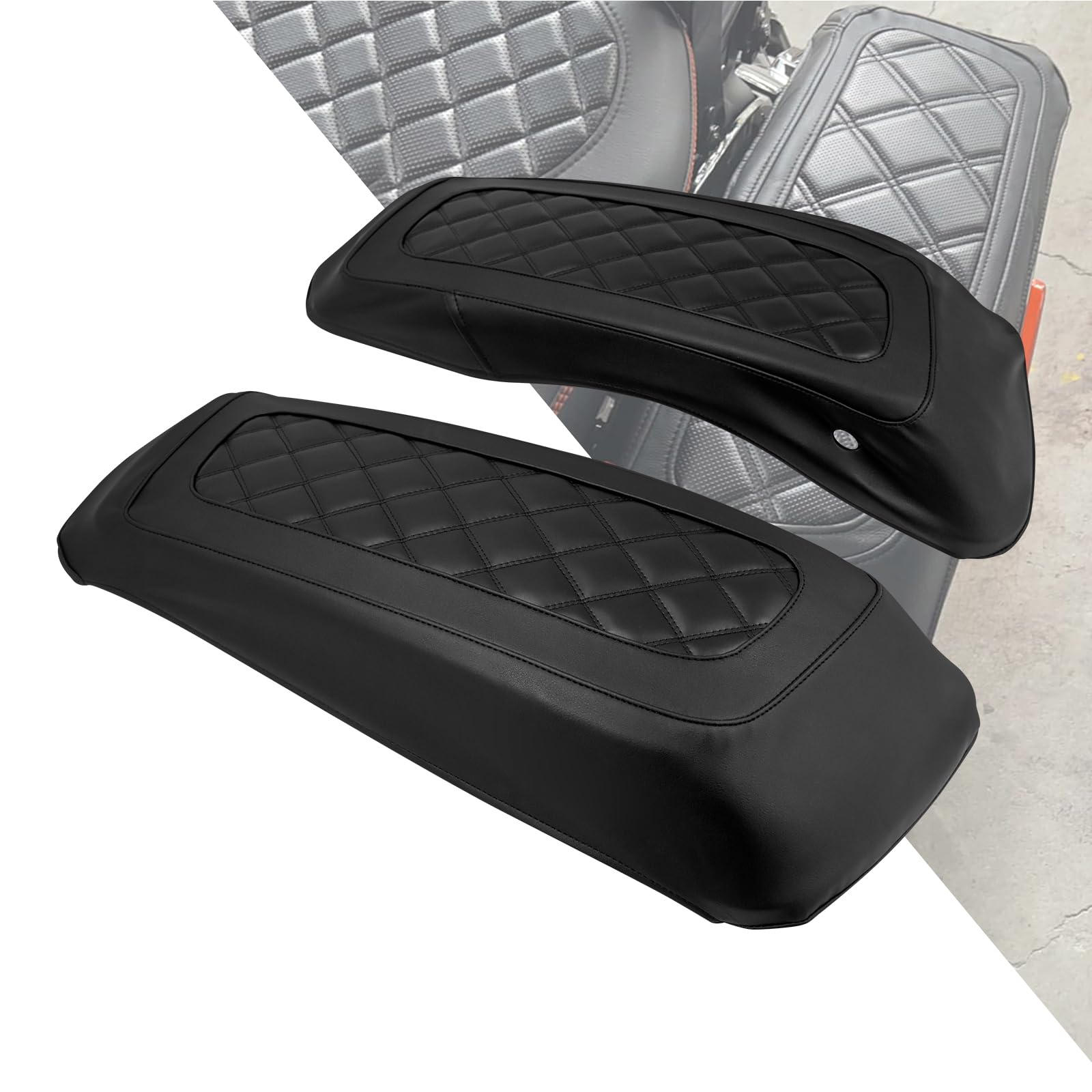 Coperture per coperchi delle borse laterali, protezioni rigide per coperchi delle borse laterali, adatte per Harley Touring Road King Electra Glide Ultra Limited FLHTK FLHXS Tri Glide 2014