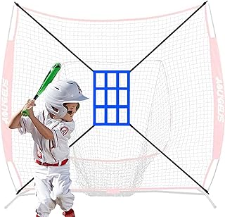 Neta de entrenamiento de béisbol: golpear la red de entrenamiento de pitcheo de bateo, red de práctica de béisbol en todos los niveles de habilidades de softbol de béisbol Práctica de la red de golpes