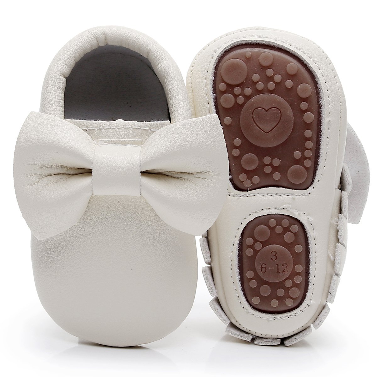 Hongteya Baby Moccasins With Rubber Sole And Soft Sole Flower