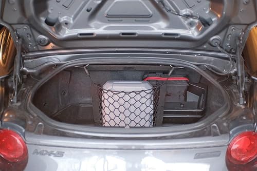 Miniatura 8 de Red de carga organizadora de maletero para Mazda Miata MX-5 2016-2023  Red de carga estilo sobre para cupé  Organizador de maletero de coche de