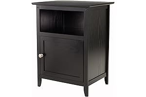 Tall Black Table: Winsome Wood Henry Accent Table
