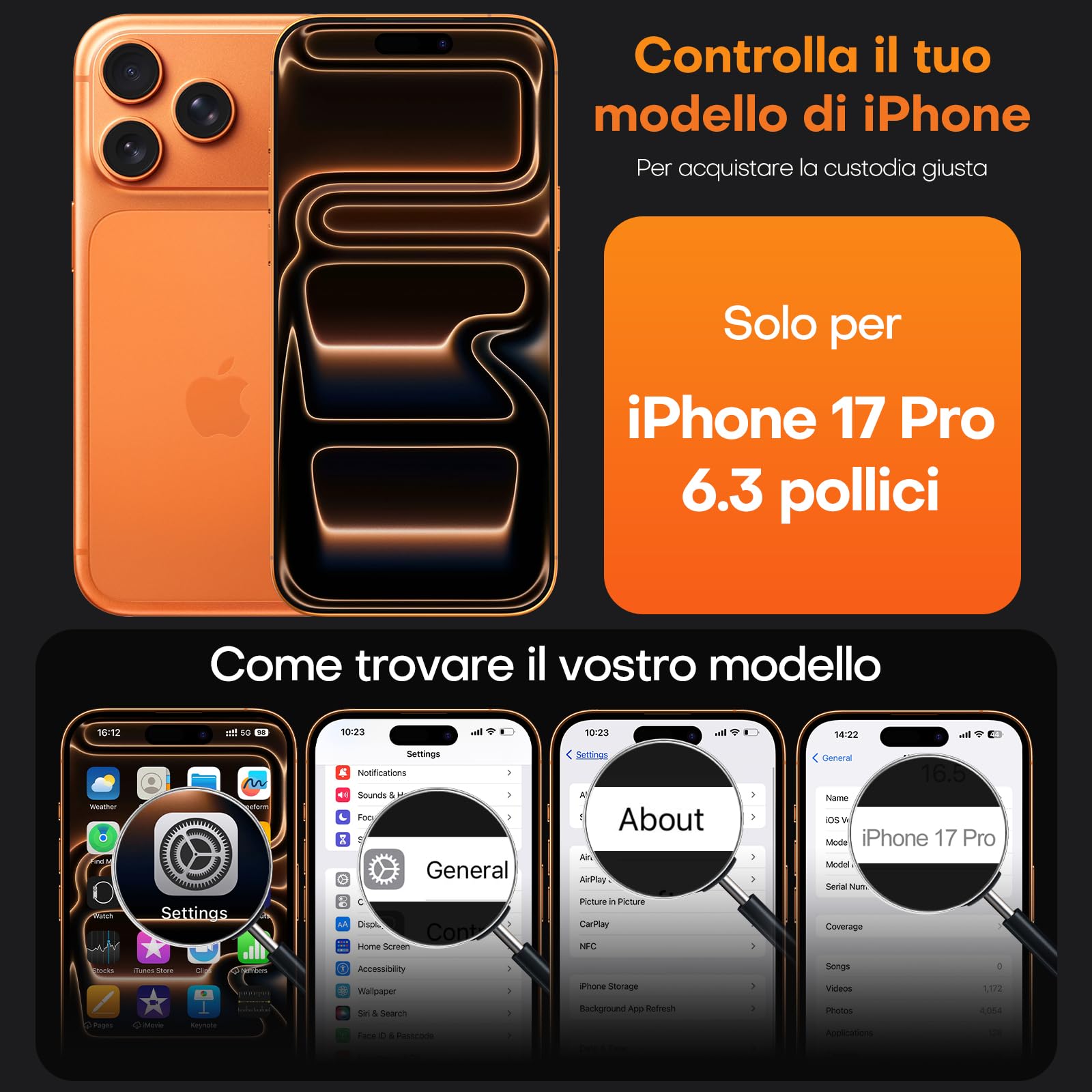 Custodia per IPHONE XS & X + Vetro Temperato Foxwood Vera Pelle