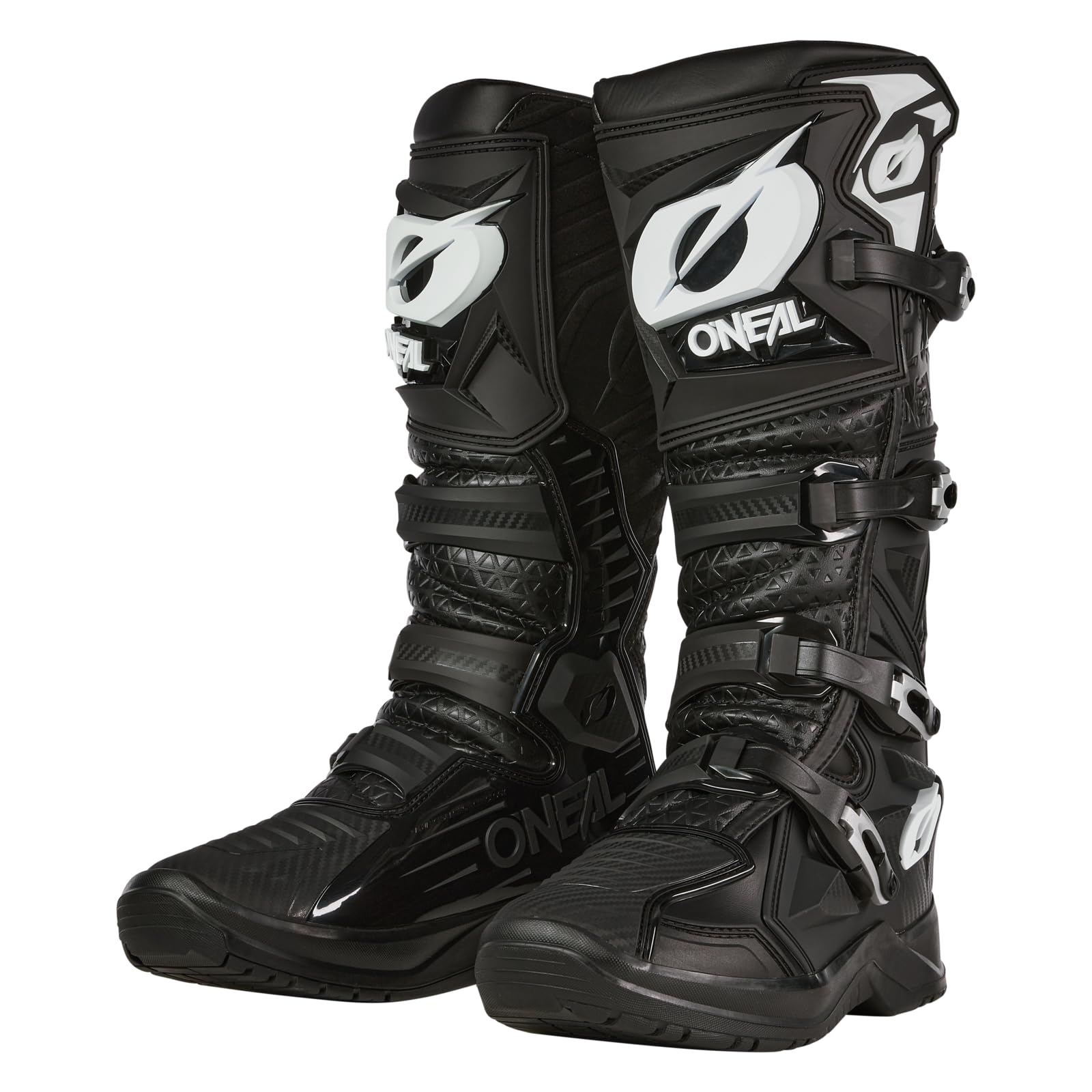 O'NEAL Motocross Boots, Enduro Motorcycle, Non-Slip Outsole for Maximum Grip, Heat Protection Made of Microfibre, RMX PRO Boot V.24, Adults, Black