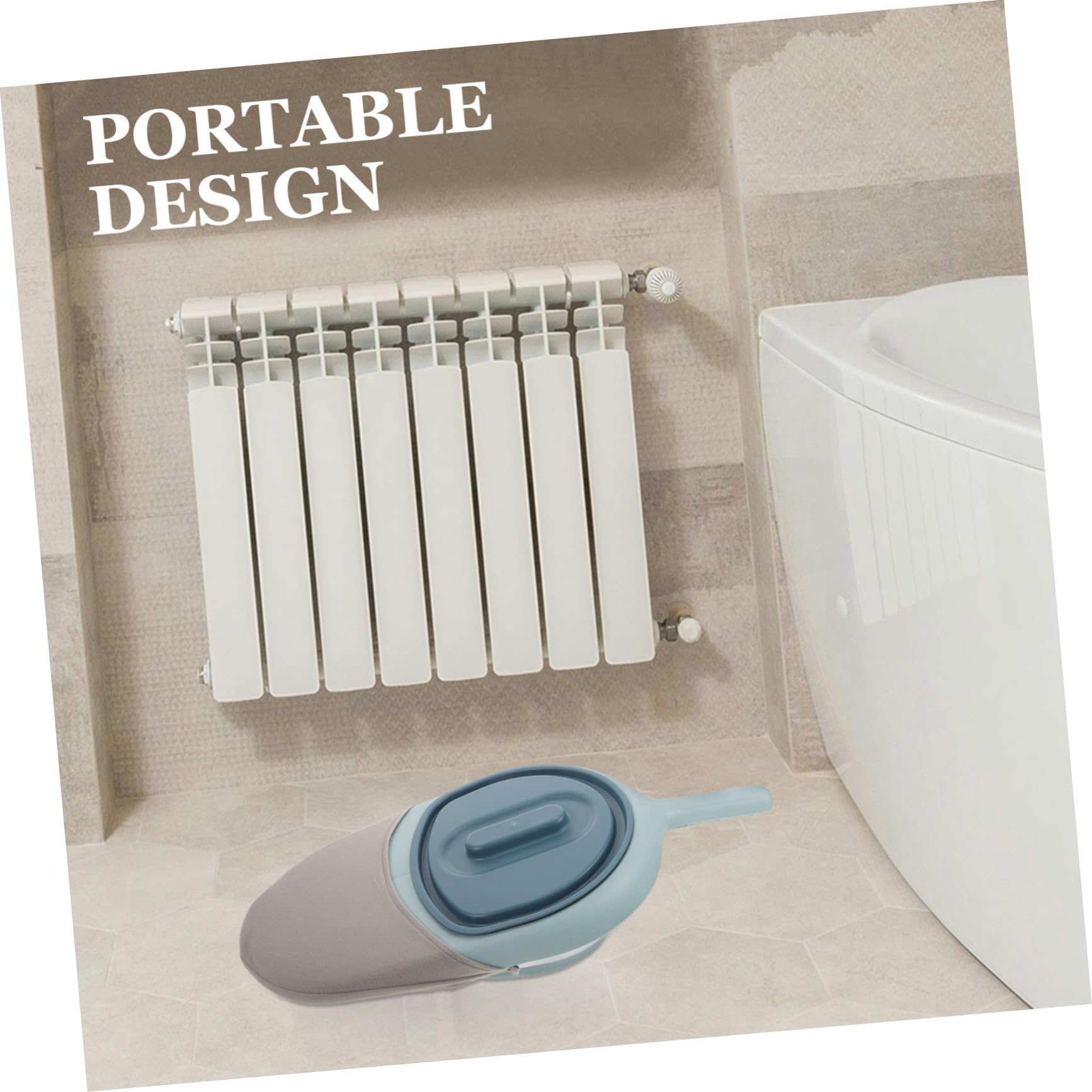 Padella Sanitaria Leggera in Plastico Design Compatto e Facile da Pulire per Anziani e Pazienti a Letto Uso Domestico e Auto Colore Casuale