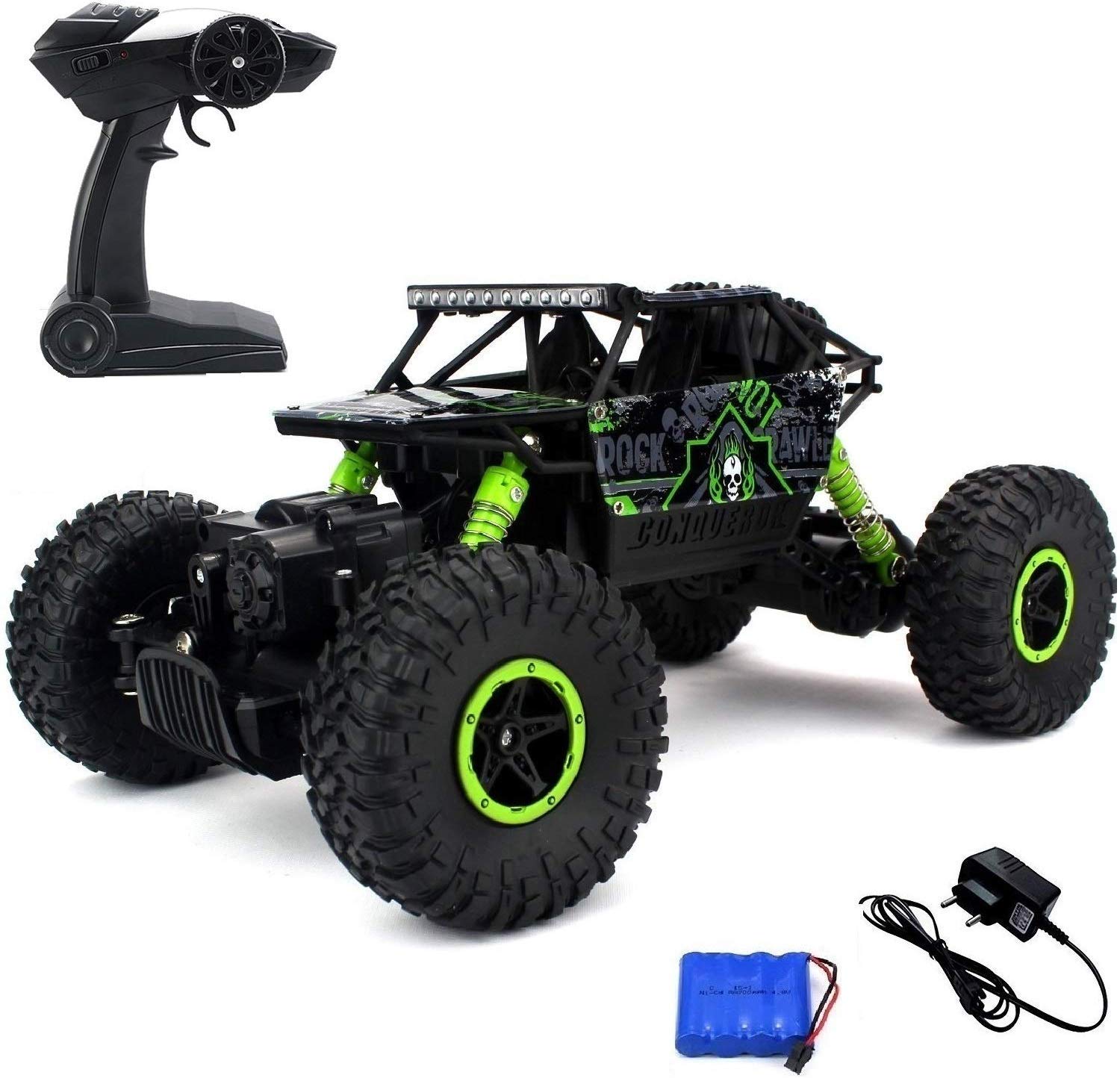 J.S Toys 2.4Ghz 1/18 RC Rock Crawler Car 4 Wheel Drive High Speed