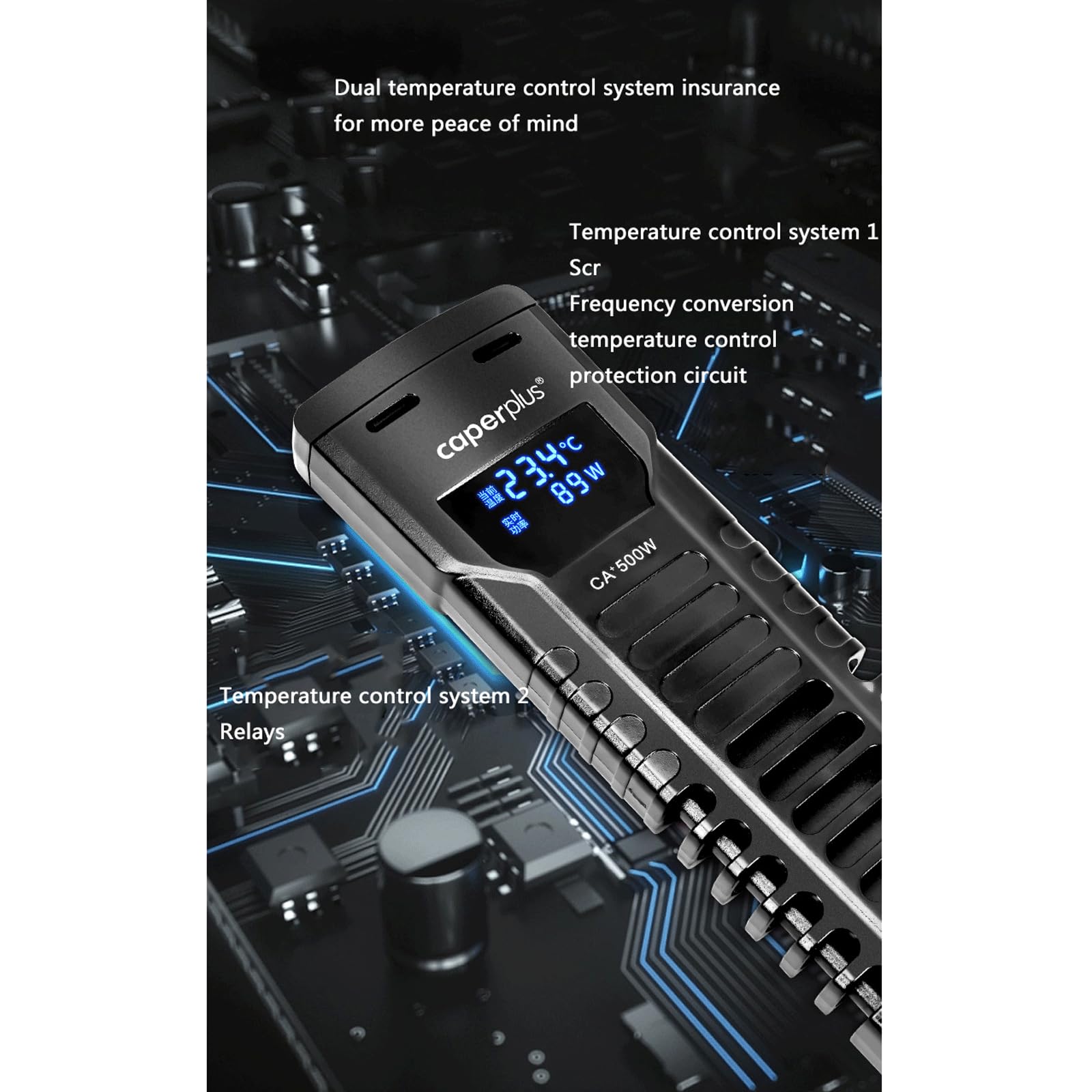 Asta di Riscaldamento Serbatoio Pesce Barra Riscaldamento Automatica Temperatura Costante per Il Risparmio Energetico,800W