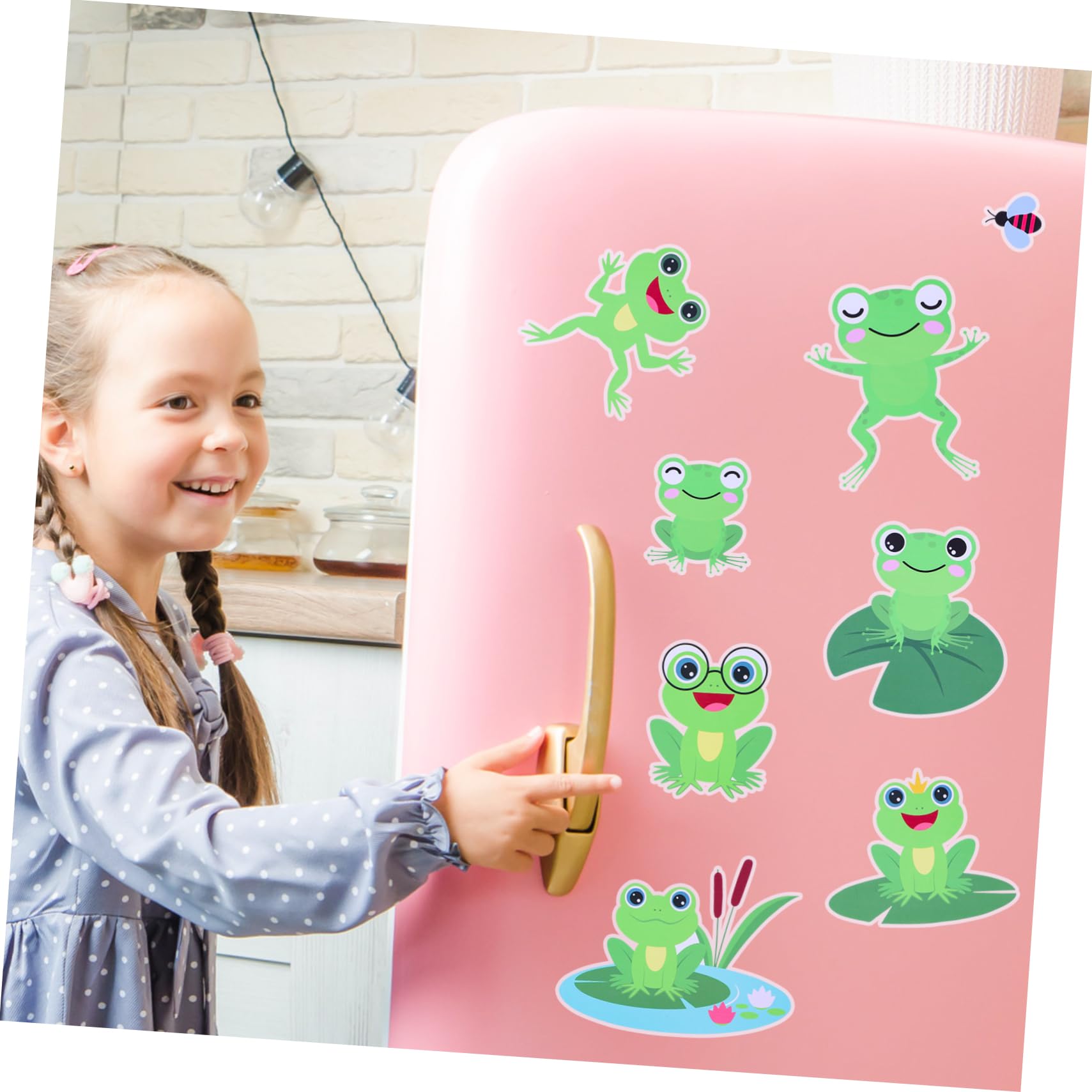 Didiseaon 16hojas Pegatinas De Pared De Ranas Para Niño Niña De Stickers Decorativos Fácil De Colocar y Quitar Para Habitaciones Infantiles y Guarderías