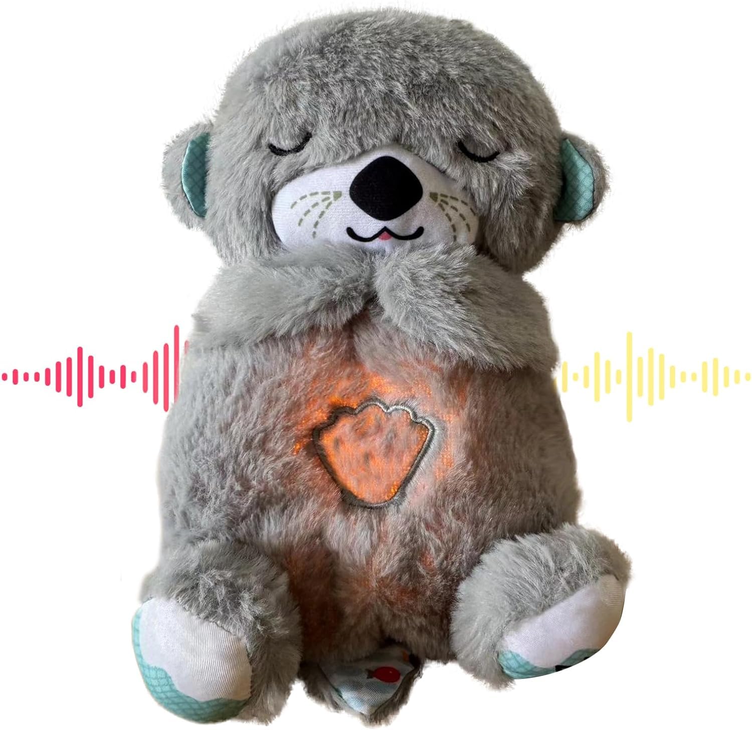 CPENSUS Breathing Teddy Otter Glowing Music for Baby Sensory Sleep Lights Rhythmic Soft Toy Simulation Plush for Babies Kids Soothing Sound (B0DFPT1VVD) Amazon Price History, Amazon Price Tracker