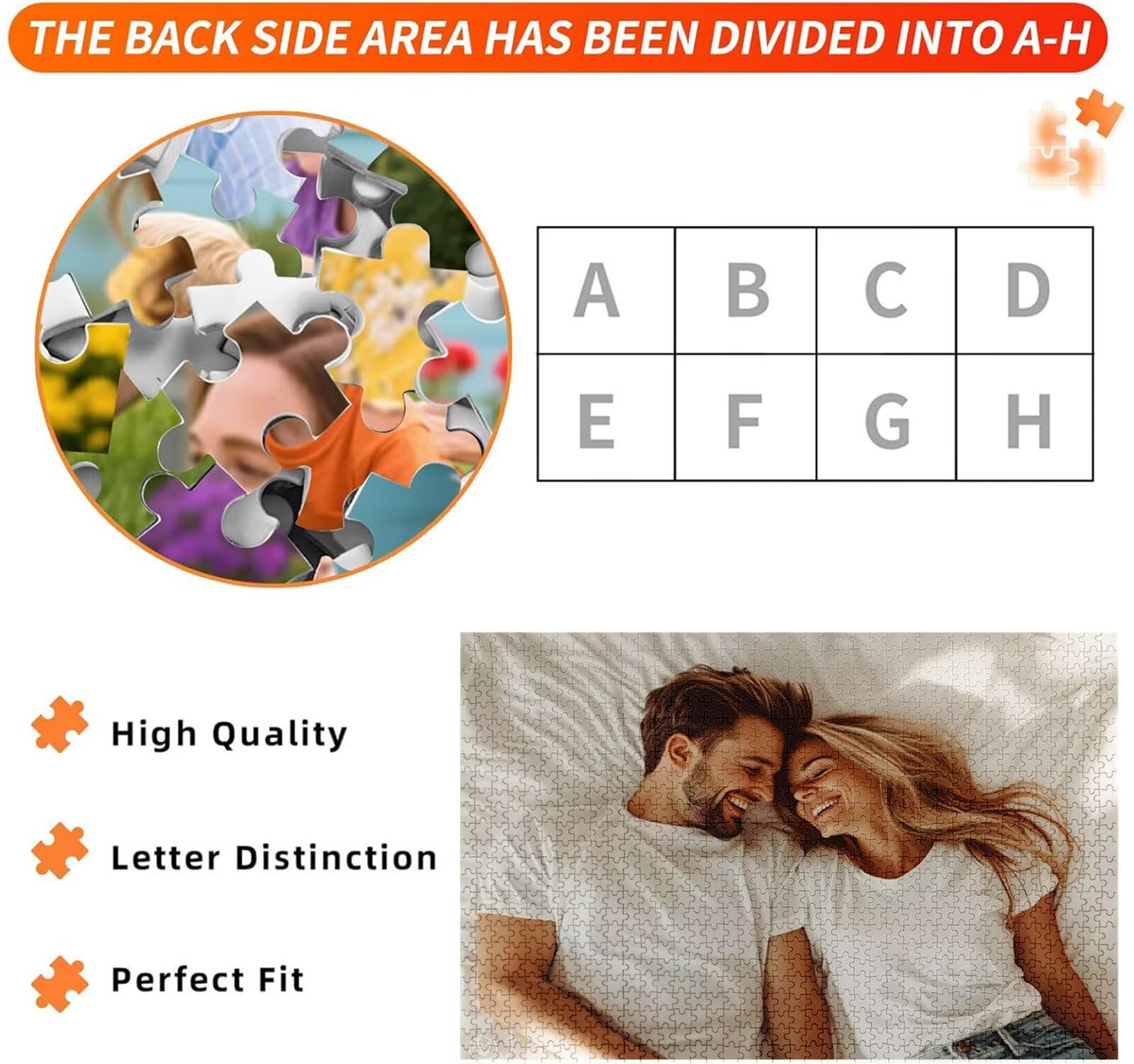 Spersonalizowane puzzle, niestandardowe drewniane puzzle fotograficzne