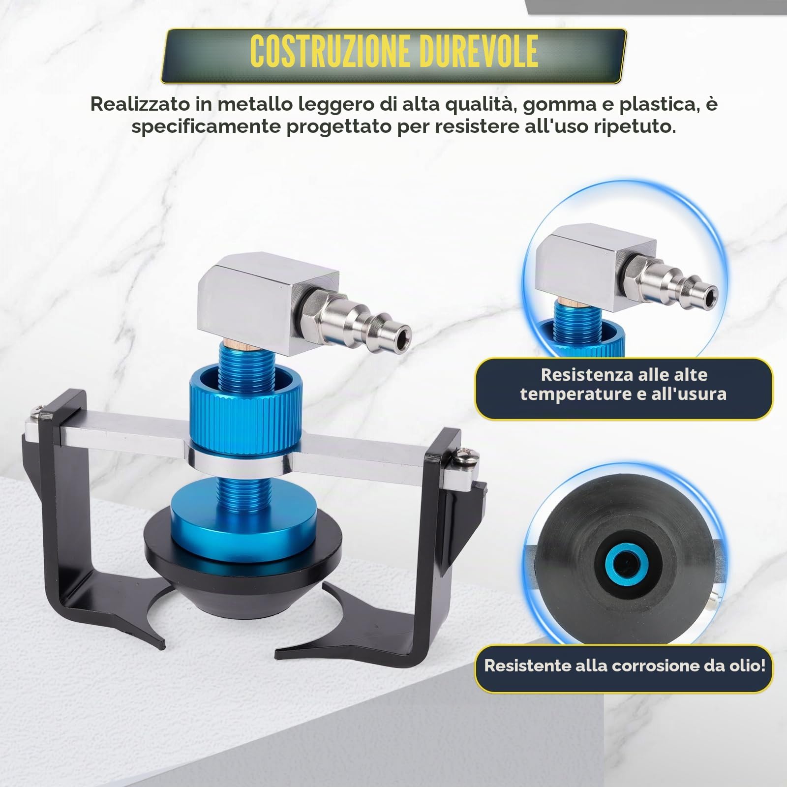 Adattatore Universale per Serbatoio Liquido Freni 22-58 mm, 4 innesti rapidi EU/US/Metrico/Giappone per Buick, Cadillac, Chevrolet, Mazda, Honda, Toyota ECC., Anello di Tenuta Anti-Perdita, ruotabile