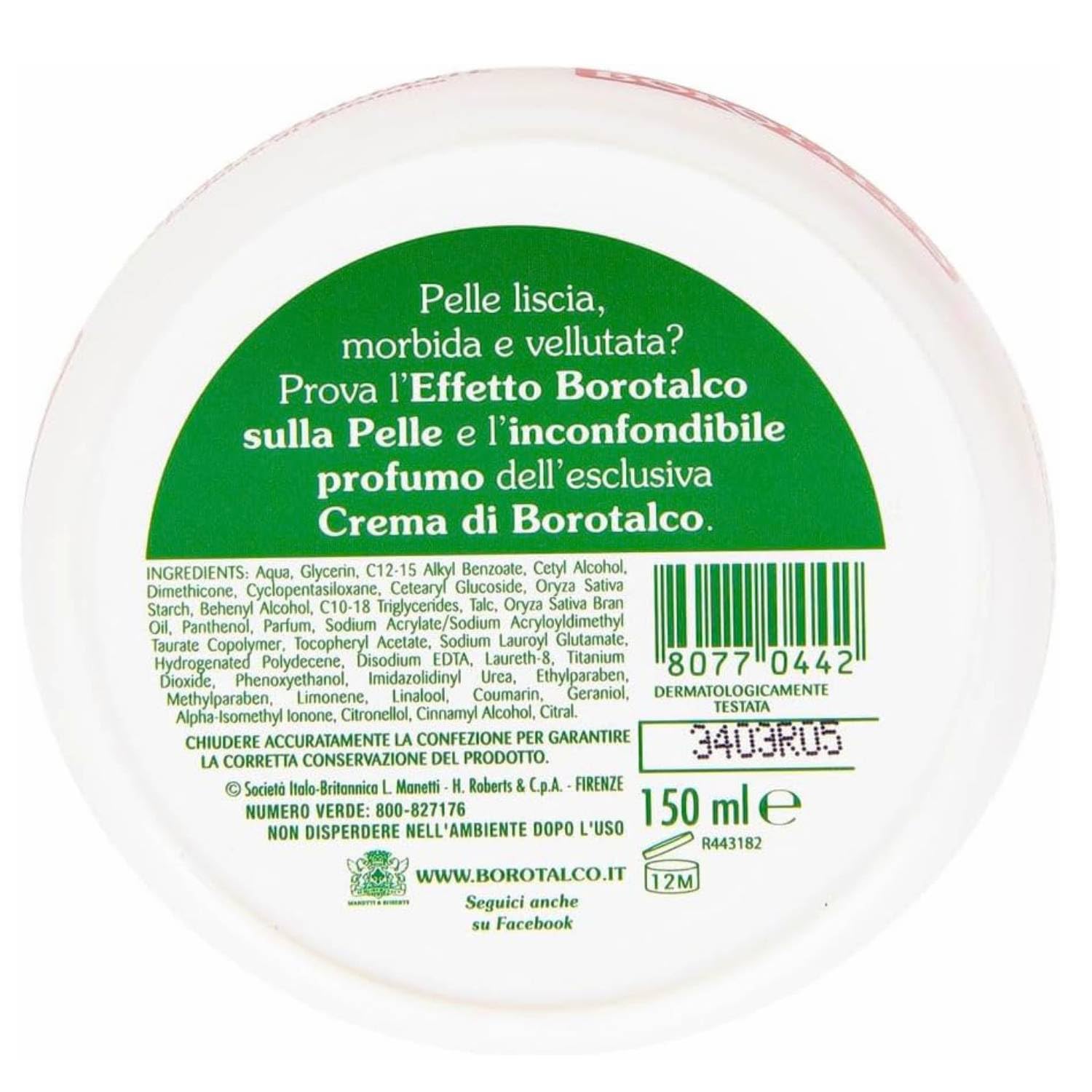 Borotalco Crema Corpo Vellutante Al Profumo Di Borotalco Vaso 150 Ml (12)