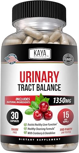 Kaya Naturals - D-Manosa - Limpieza del tracto urinario UT y salud de la vejiga - Hecho con arándano, hibisco y raíz de diente de león - Cápsulas D