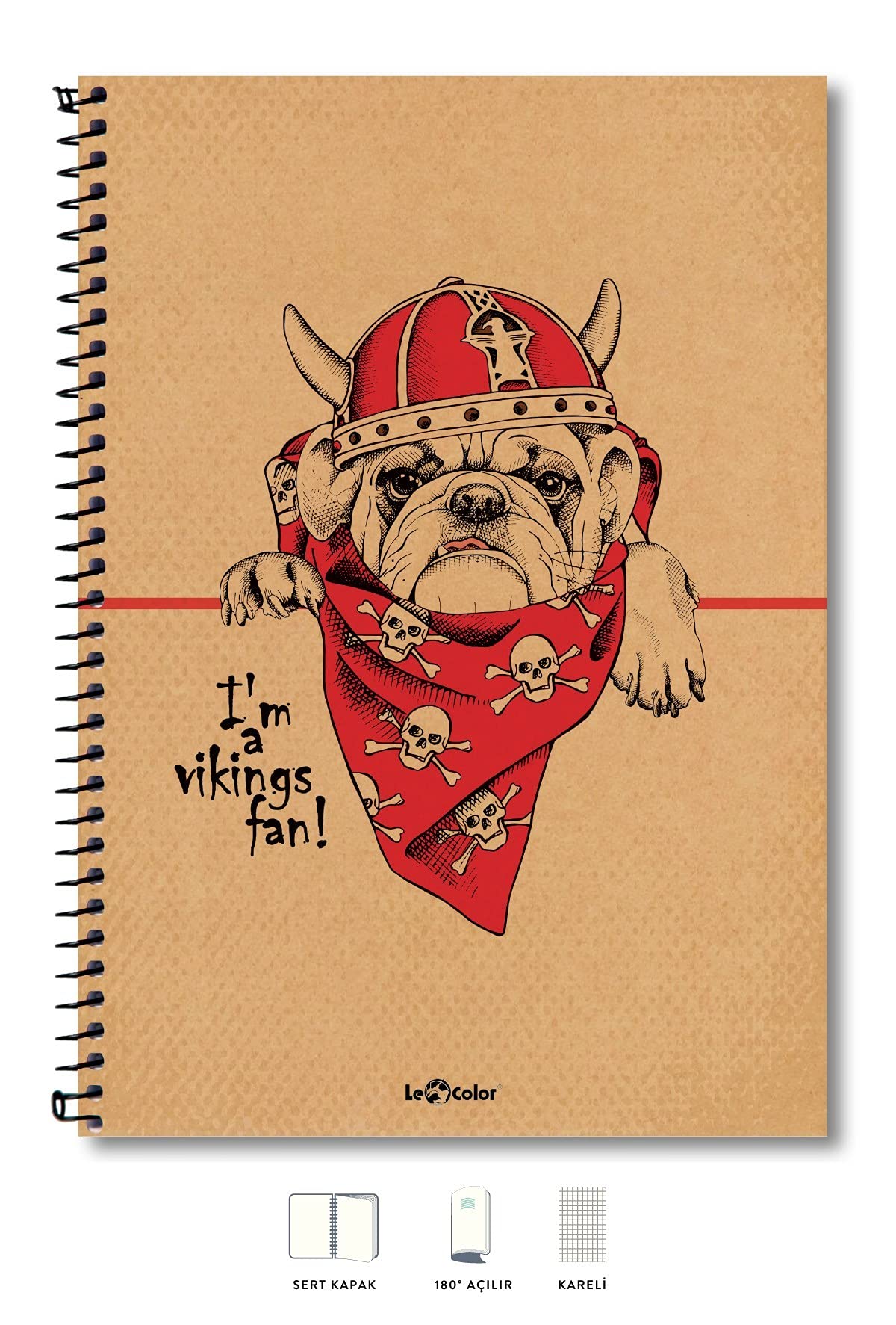 Le Color A4 Defter Kareli 200 syf Köpek Eco