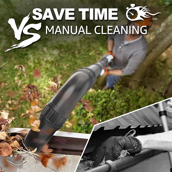 Sealegend Gutter Cleaning Attachment Kit Compatible with EGO Leaf Blower - LB5300/LB5750/LB5800/LB6150/LB6500/LB6700/LB7650/LB8800, 360Rotation Nozzle, Reach 8.3 FT from the Ground
