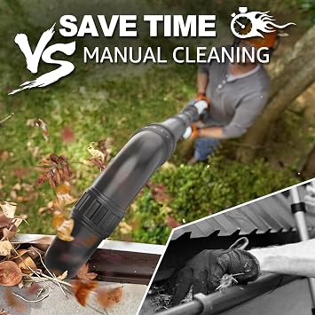 Sealegend Gutter Cleaning Attachment Kit Compatible with EGO Leaf Blower - LB5300/LB5750/LB5800/LB6150/LB6500/LB6700/LB7650/LB8800, 360Rotation Nozzle, Reach 8.3 FT from the Ground