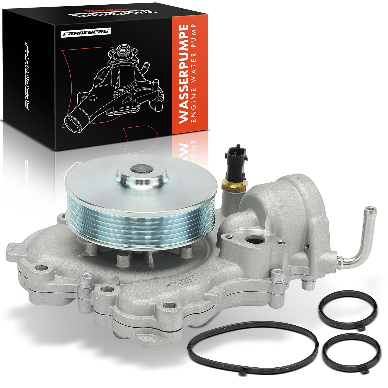 Frankberg Pompa dell'acqua di raffreddamento con kit di guarnizioni | 68157161AA; Compatibile con: 300 C LE LX, Grand Cherokee IV Seconda Guerra Mondiale, 300 C LX