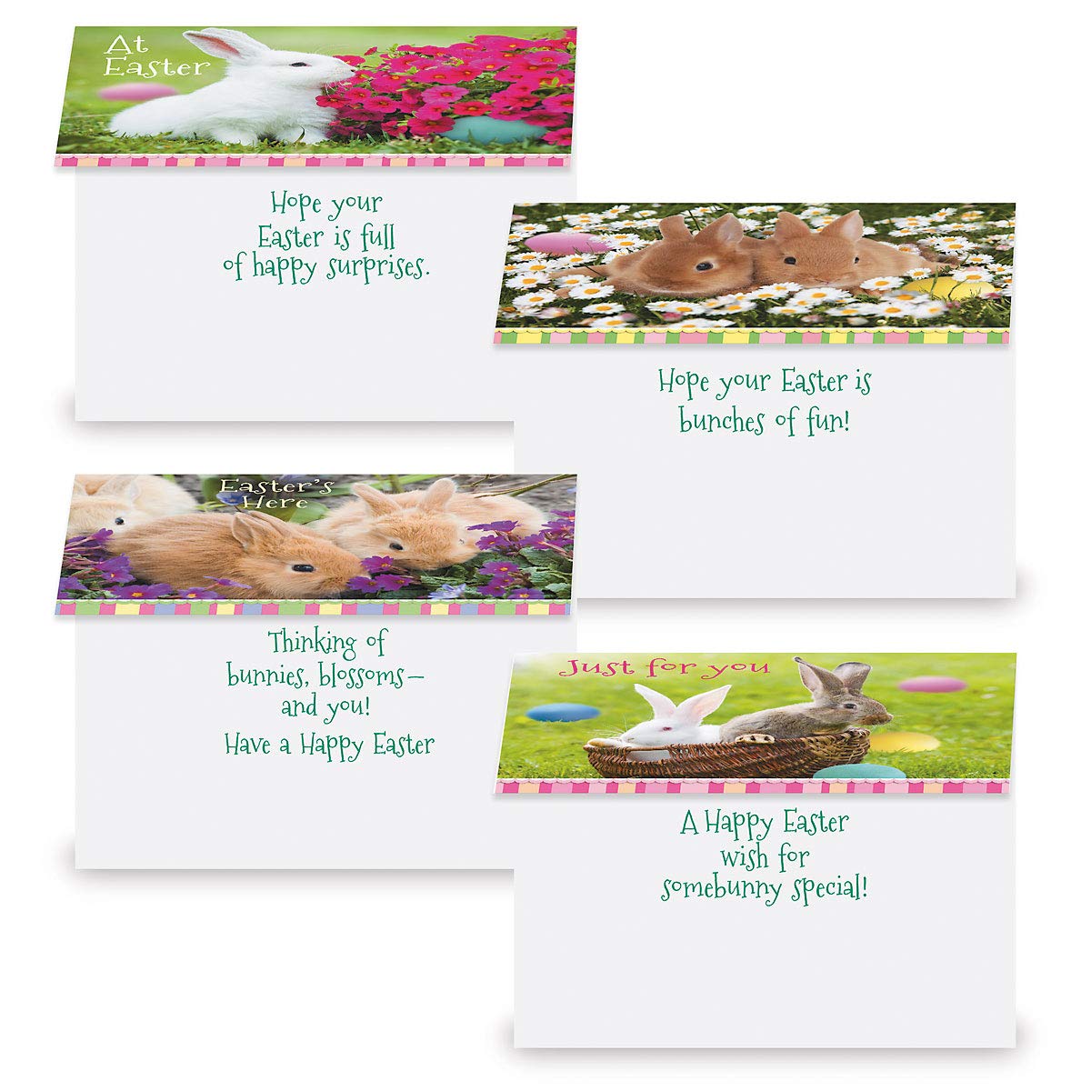 Noel Tatt Lot De 4 Cartes De Vœux De Pâques - Cartes De Pâques Avec