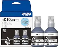 Brother BTD100BK Pacote de garrafa de tinta preta