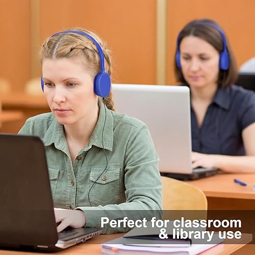 Miniatura 6 de Flutesan Paquete de 30 auriculares con cable, auriculares ajustables en la oreja, auriculares para niños con estéreo, auriculares para niños para