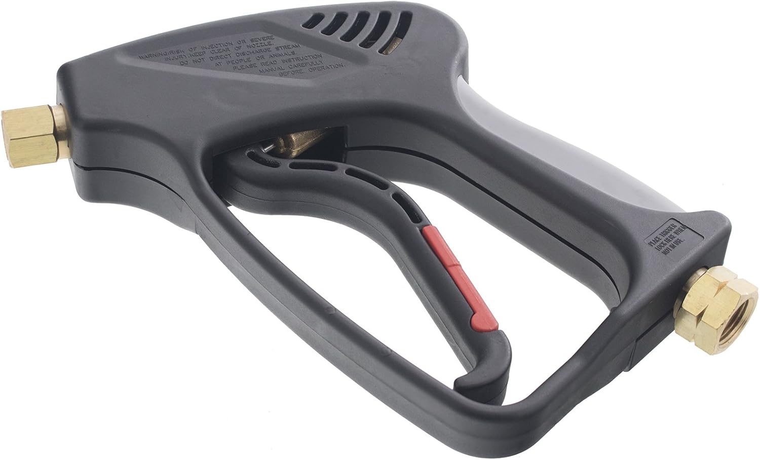 5000 PSI Pressure Washer Gun 3/8in. Inlet 1/4in. Female Outlet 10.5 GPM Replacement Gun with Trigger Lock and Easy Grip for Hi Temp Applications