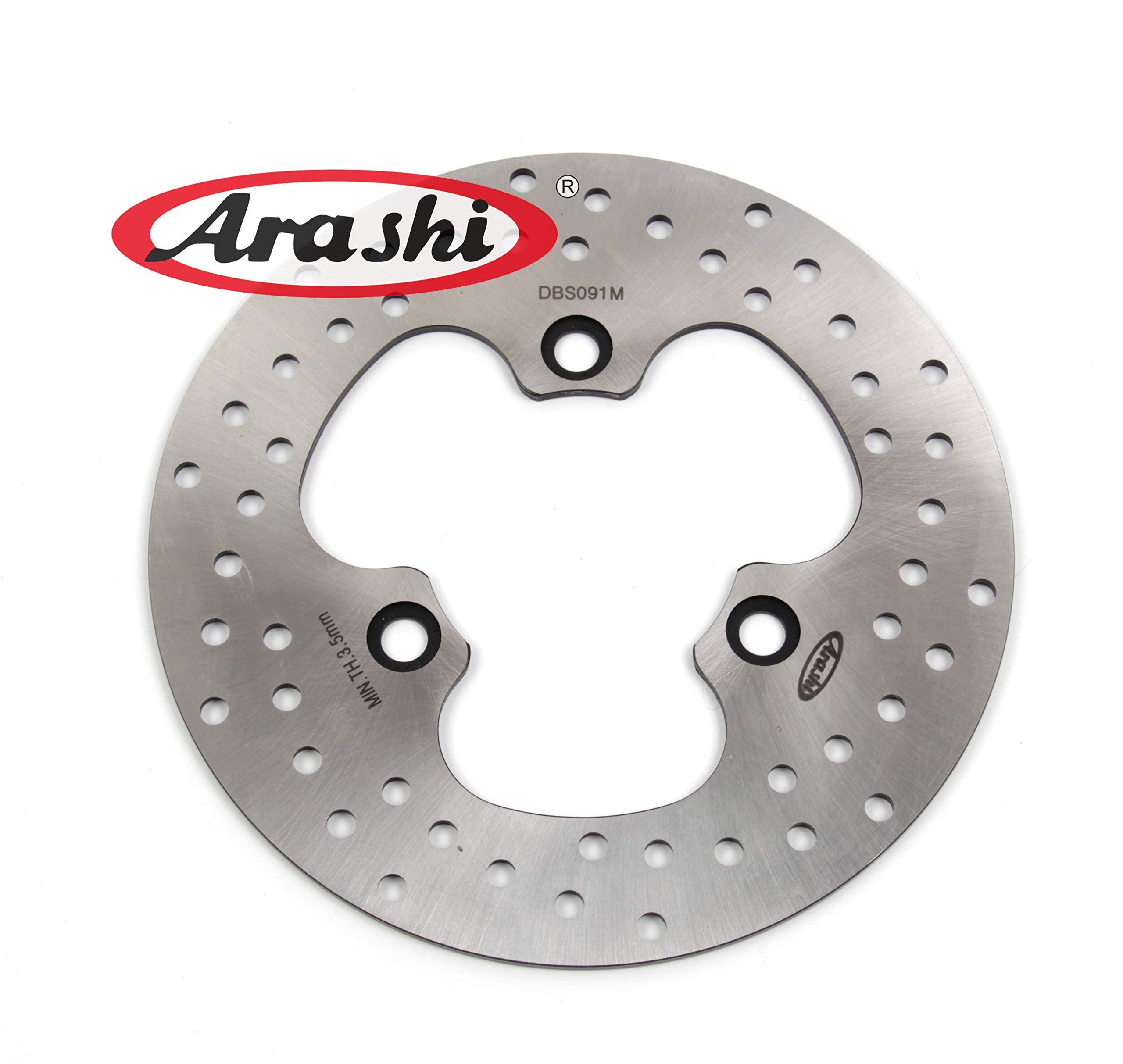 Arashi Rear Brake Disc Rotor for SYM JOYRIDE 125 150 2001 2002 / JOYRIDE EVO 125 2009-2014 Motorcycle Replacement Accessories Silver 2010 2011 2012 2013