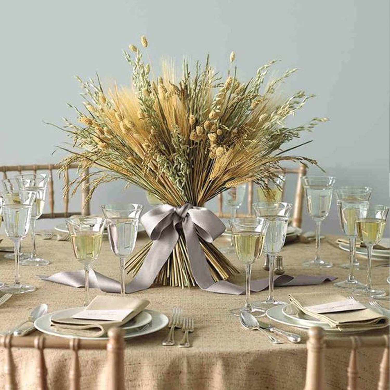 100 Pcs Fleurs Séchées Blé Naturel Pour Mariage Pièces Centrales Maison Balcon Fête Table Vase Noël Décoration 40 Cm