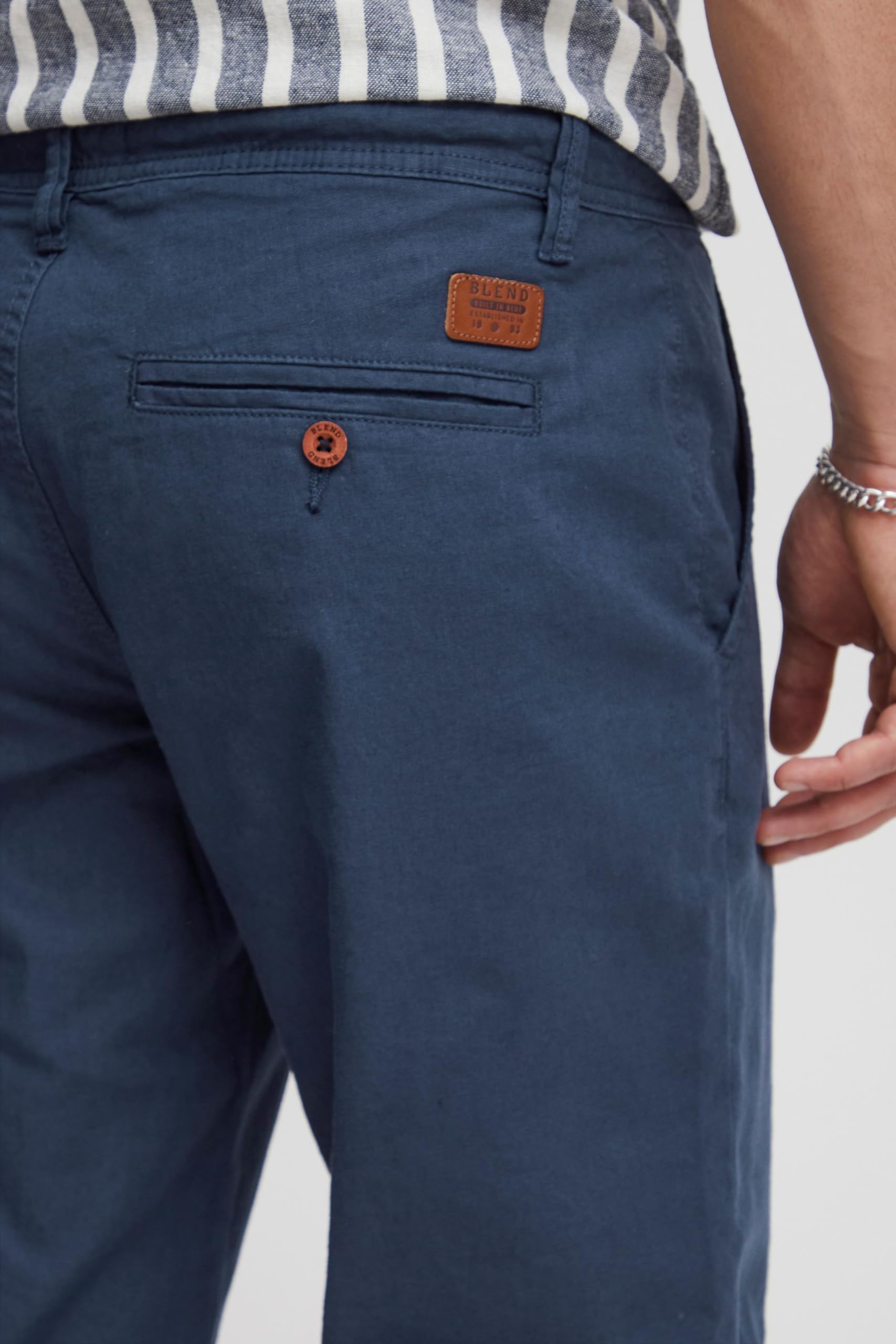 Blend BHLanias Herren Leinenhose Hose Stoffhose
