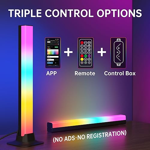 Miniatura 5 de Barras de luz LED RGB+IC retroiluminación de TV de 12.6 pulgadas para televisores y monitores de 55 pulgadas y más pequeños  Compatible con