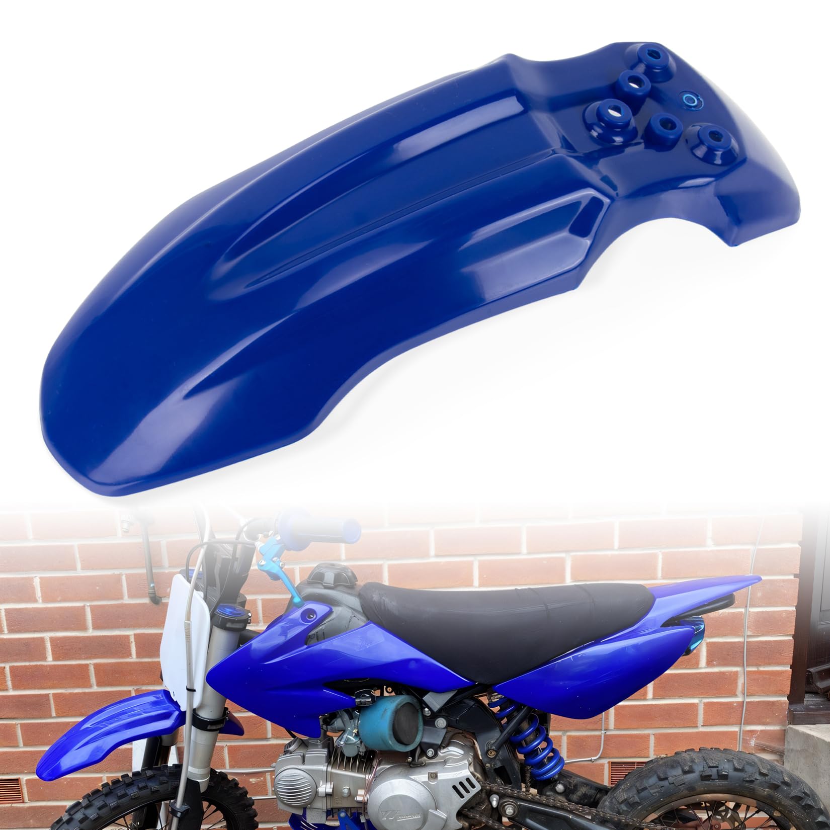 PSLER Front Mud Guard for Tuttio Soleil 01, Yozma IN10 Dirtbikes, Blue