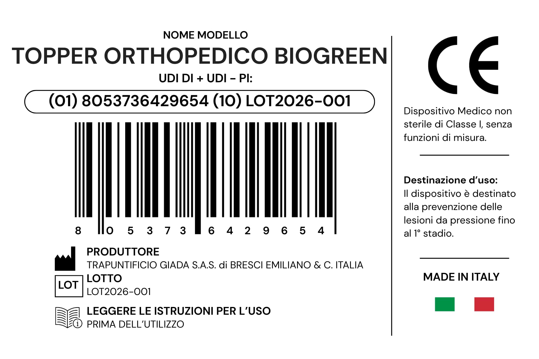 GEEMMA - Topper Colchón Ortopédico Rígido con Tejido de Plata Antimicrobiano 160 x 200 cm