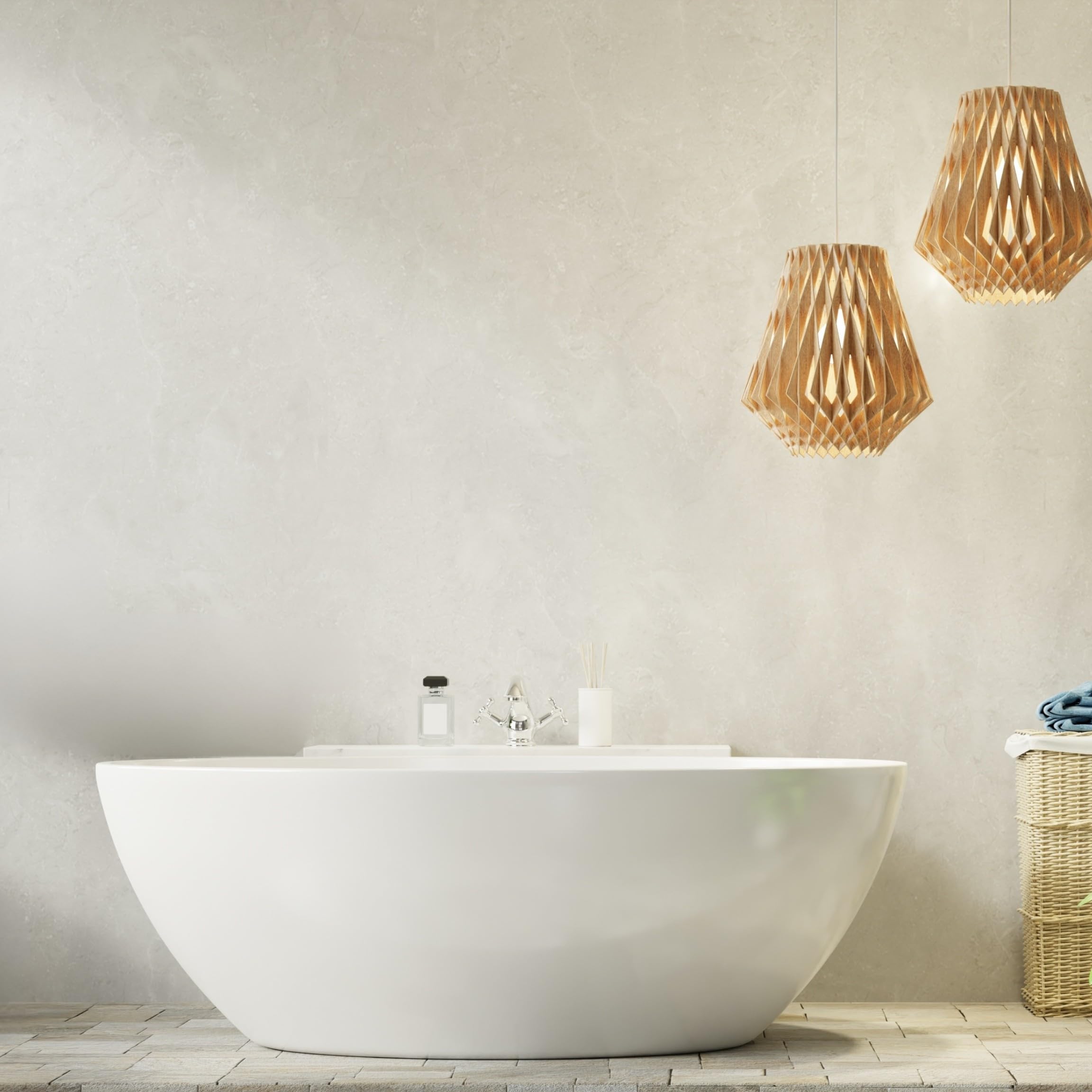 AquaUno - Vasca da bagno autoportante, 170 x 80 cm, colore bianco, scarico