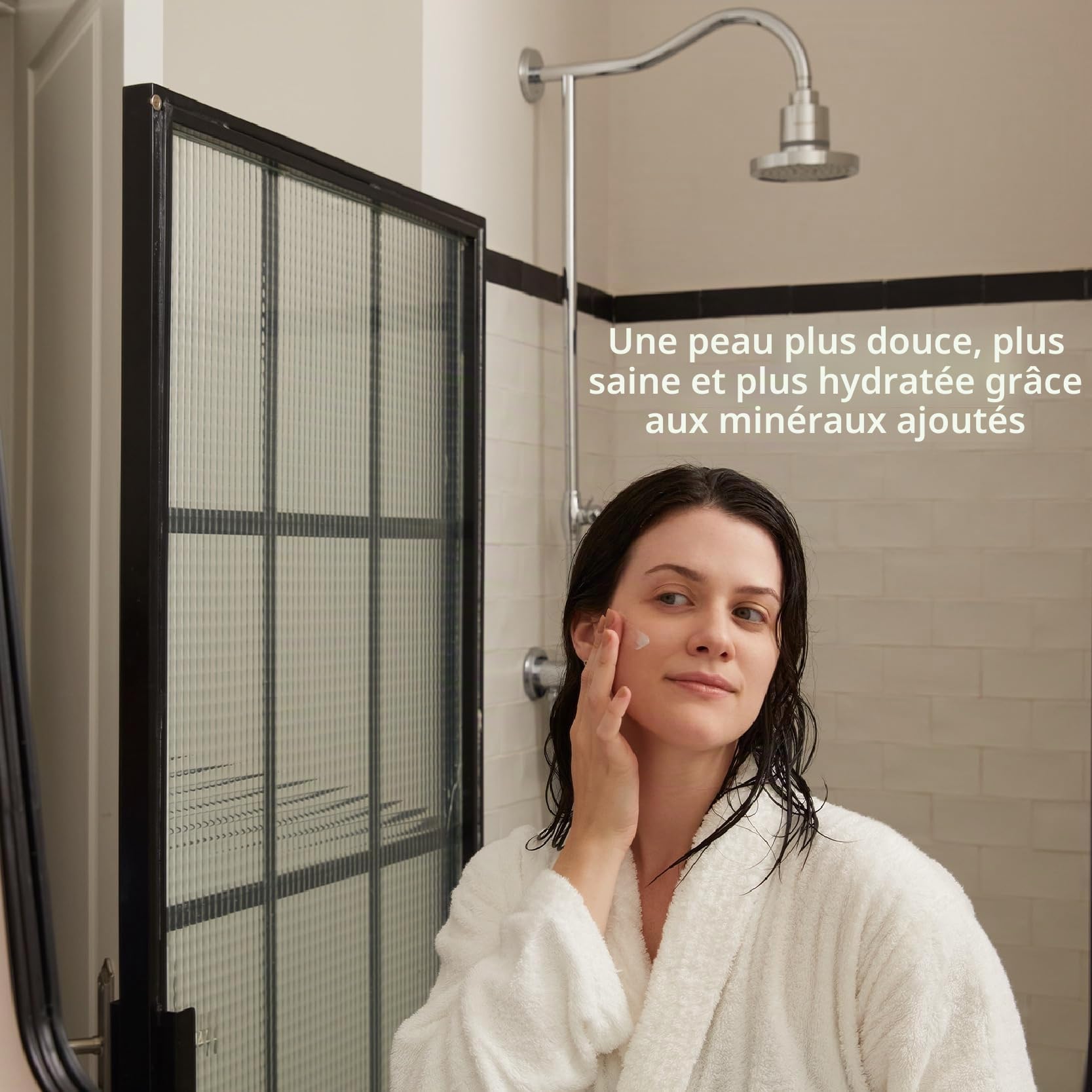 Tappwater ShowerPro Rain SMR – Pommeau de douche avec filtre. Douchette anti calcaire, filtre +70 substances. Technologie KDF-55 et SMR pour une peau hydratée & cheveux doux Durée 6 mois,15-30000L